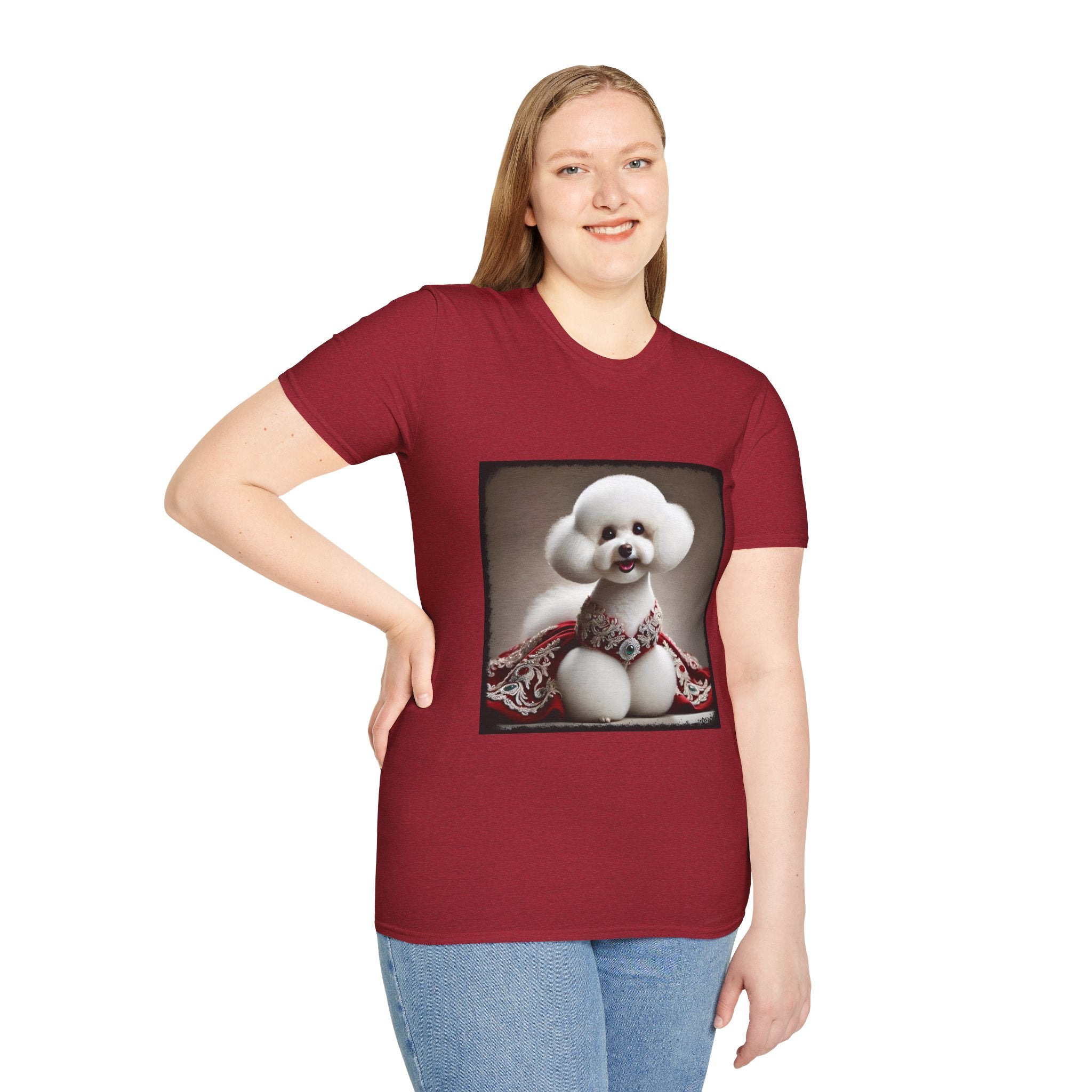 Bichon Frise Crimson Cutie | Unisex Dog T-Shirt