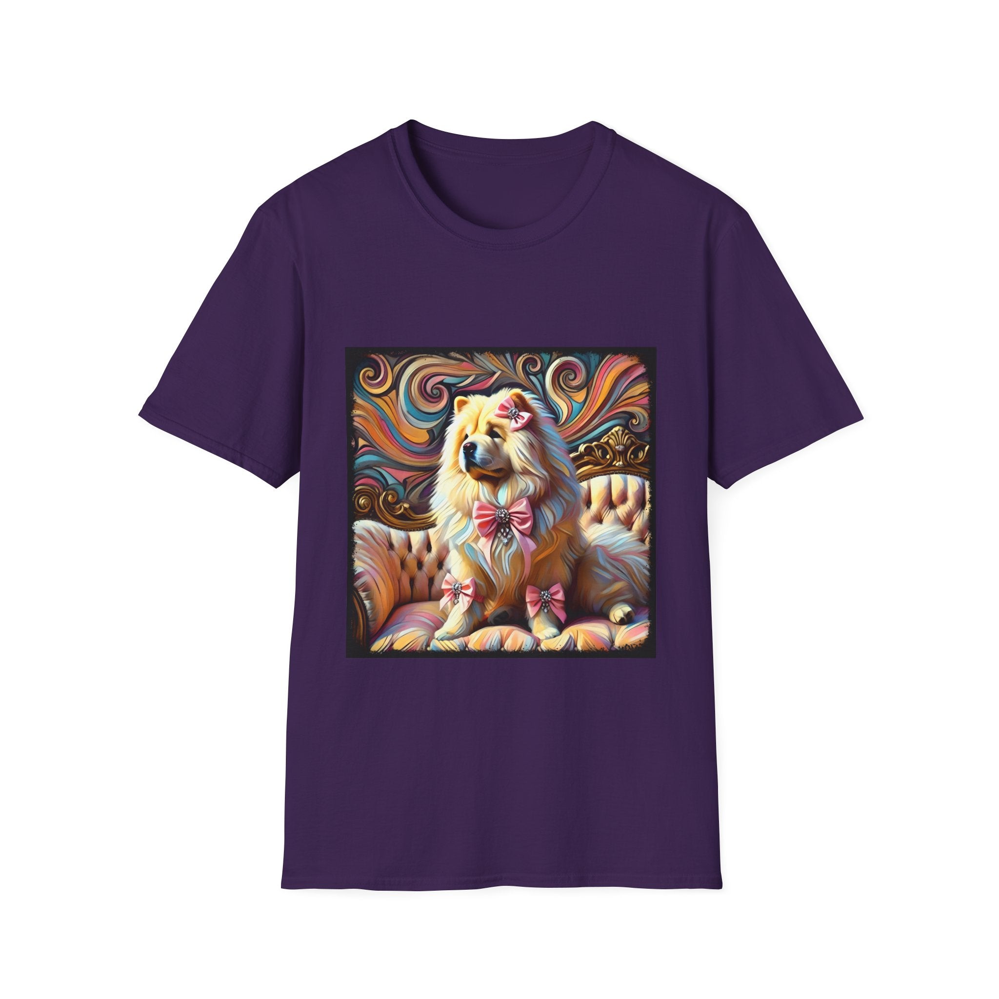 Chow Chow Pink Swirl | Unisex Dog T-Shirt