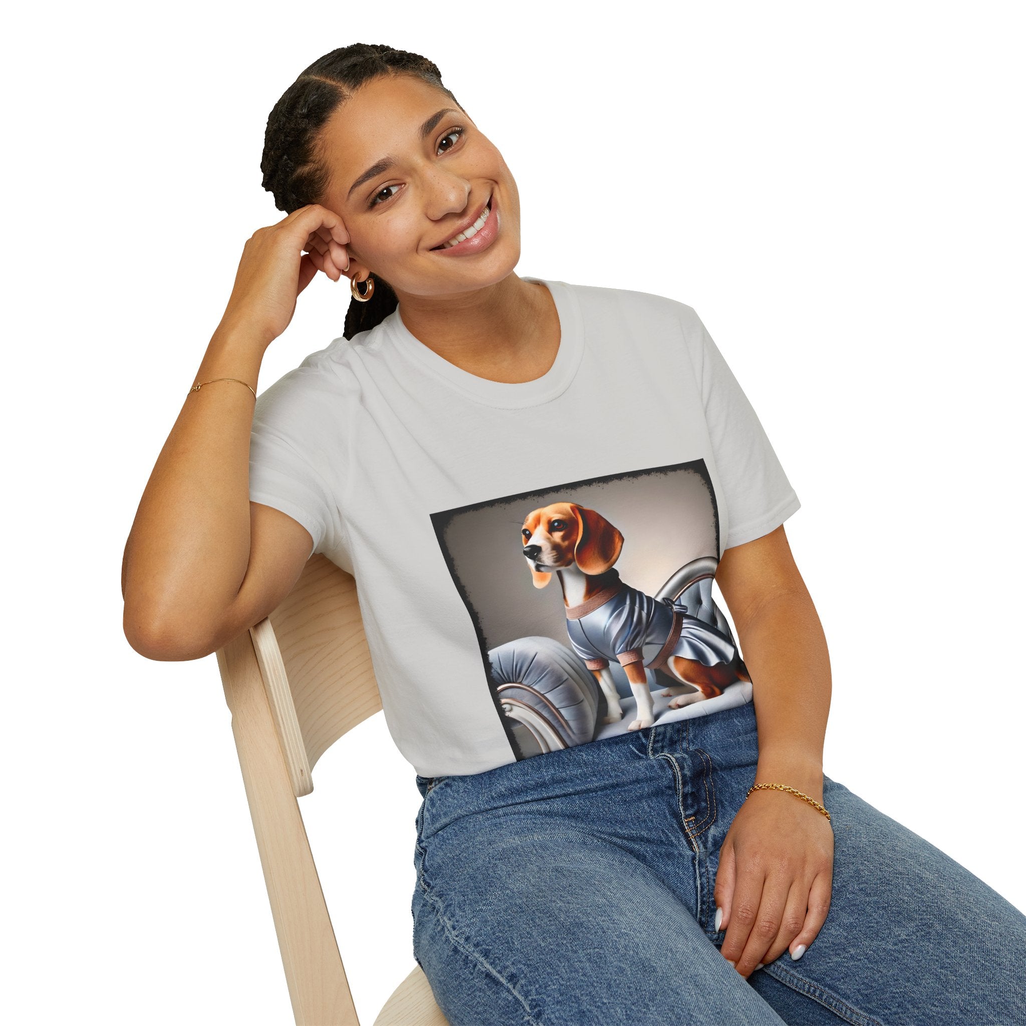 Beagle Satin Seductress | Unisex Dog T-Shirt