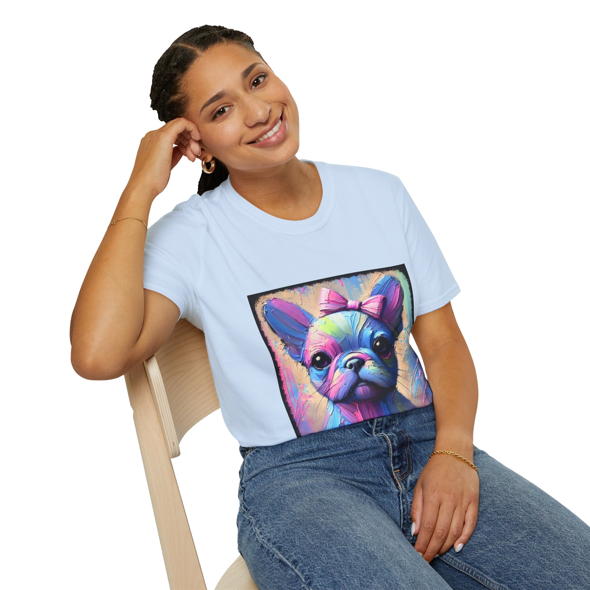 French Bulldog Neon Classic | Unisex Dog T-Shirt