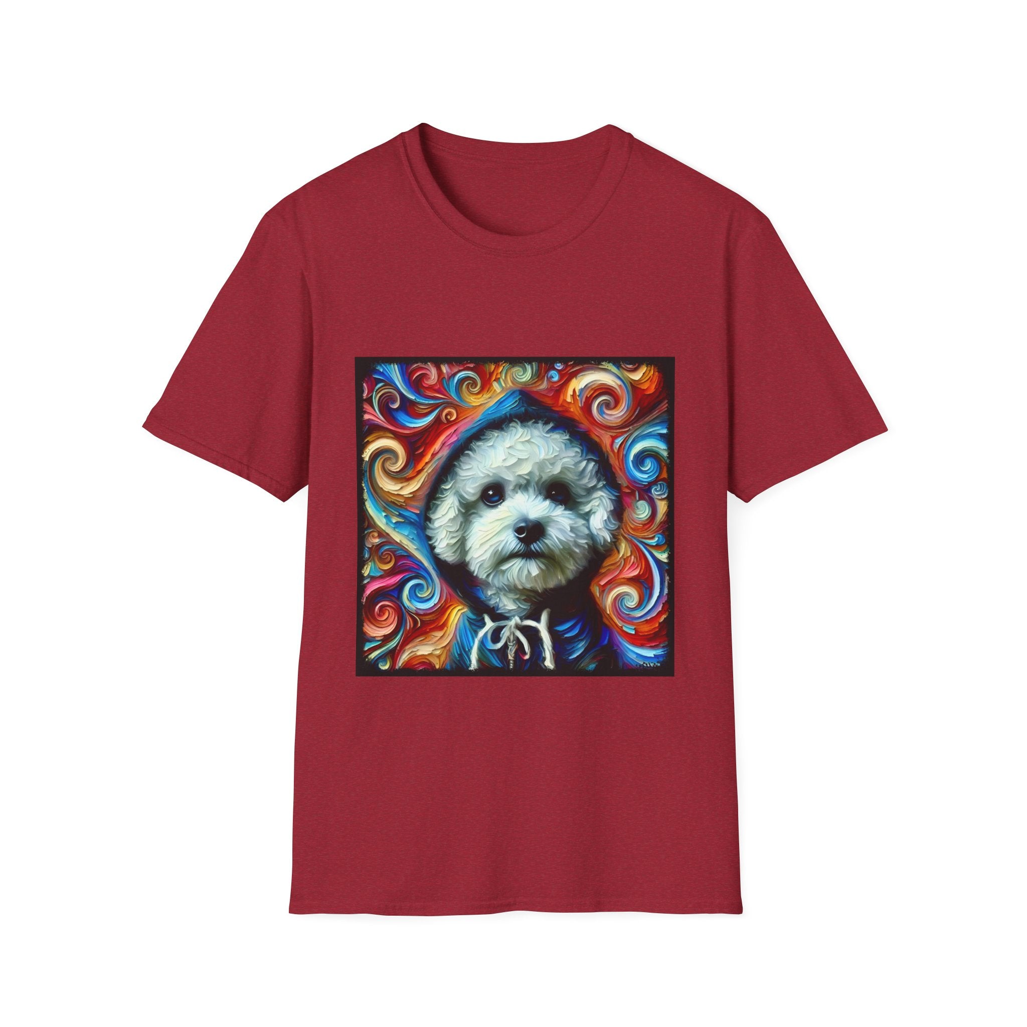 Bichon Frise Street Swirl | Unisex Dog T-Shirt
