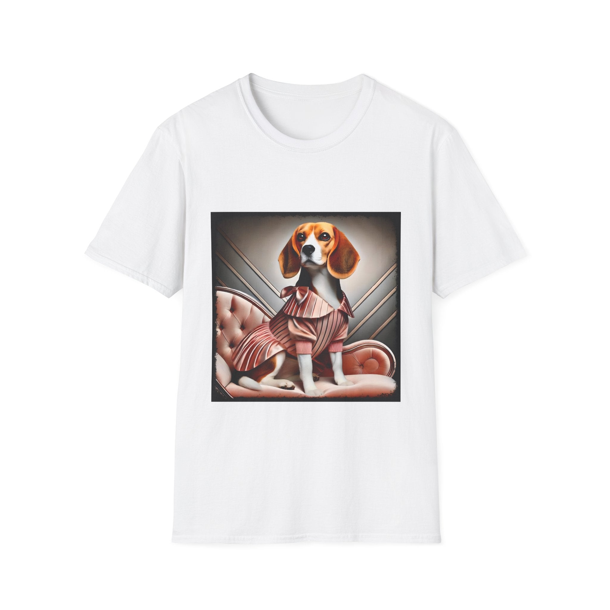 Beagle Peach Posh | Unisex Dog T-Shirt
