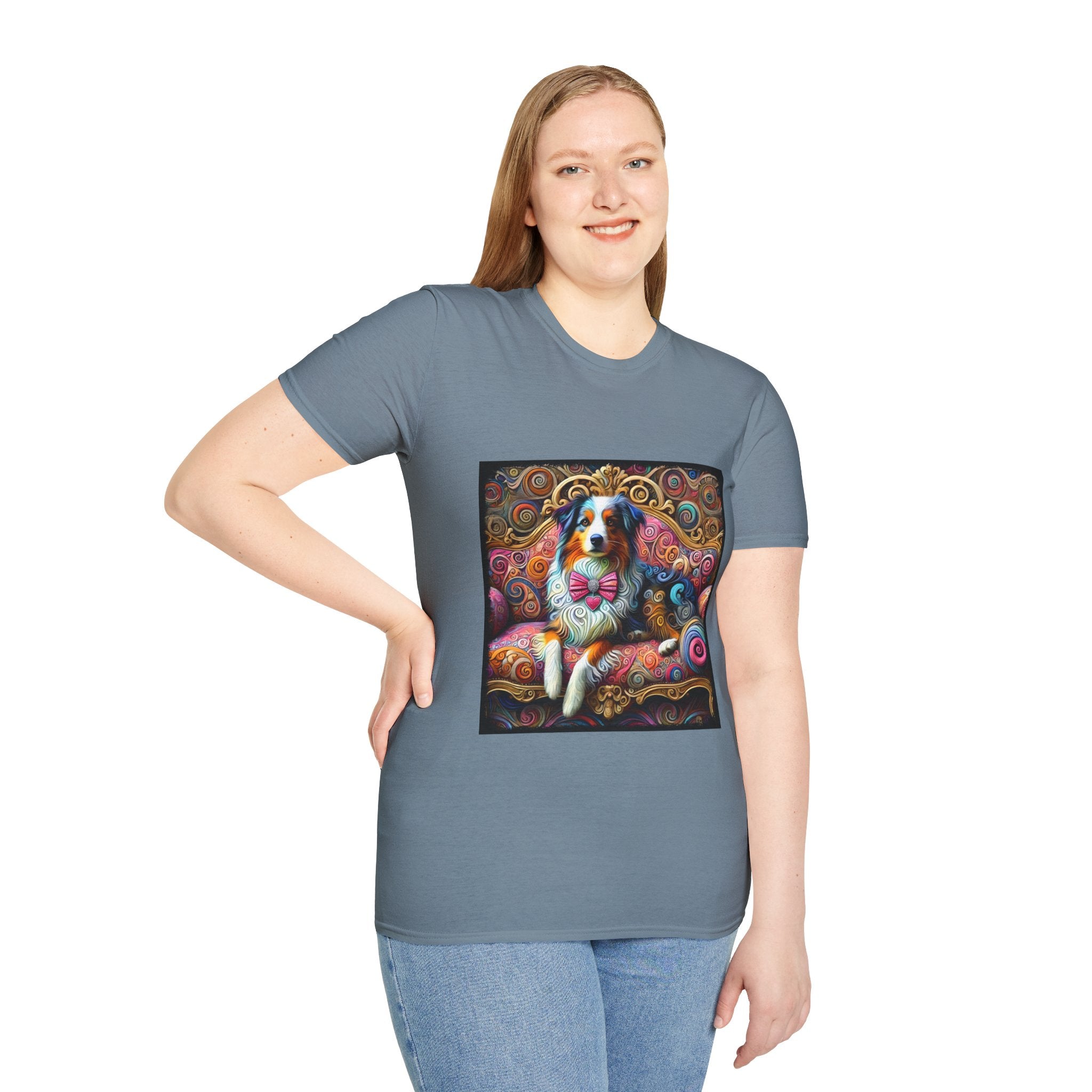 Australian Shepherd Love Swirl | Unisex Dog T-Shirt
