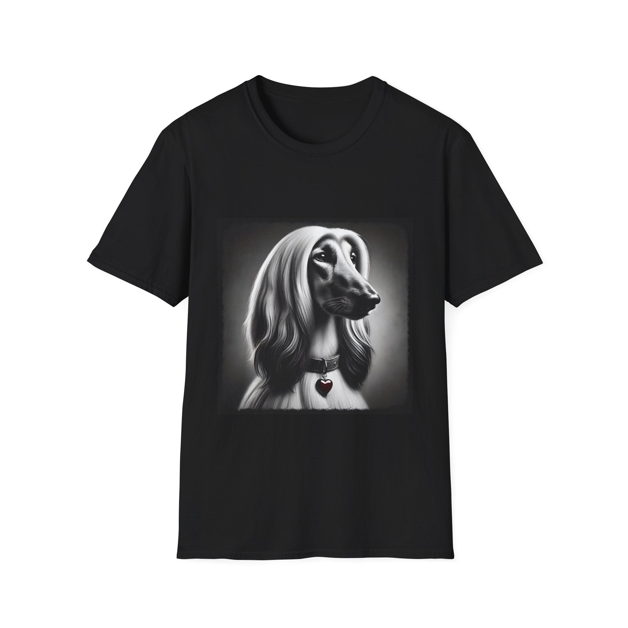 Afghan Hound Heart Charm | Unisex Dog T-Shirt