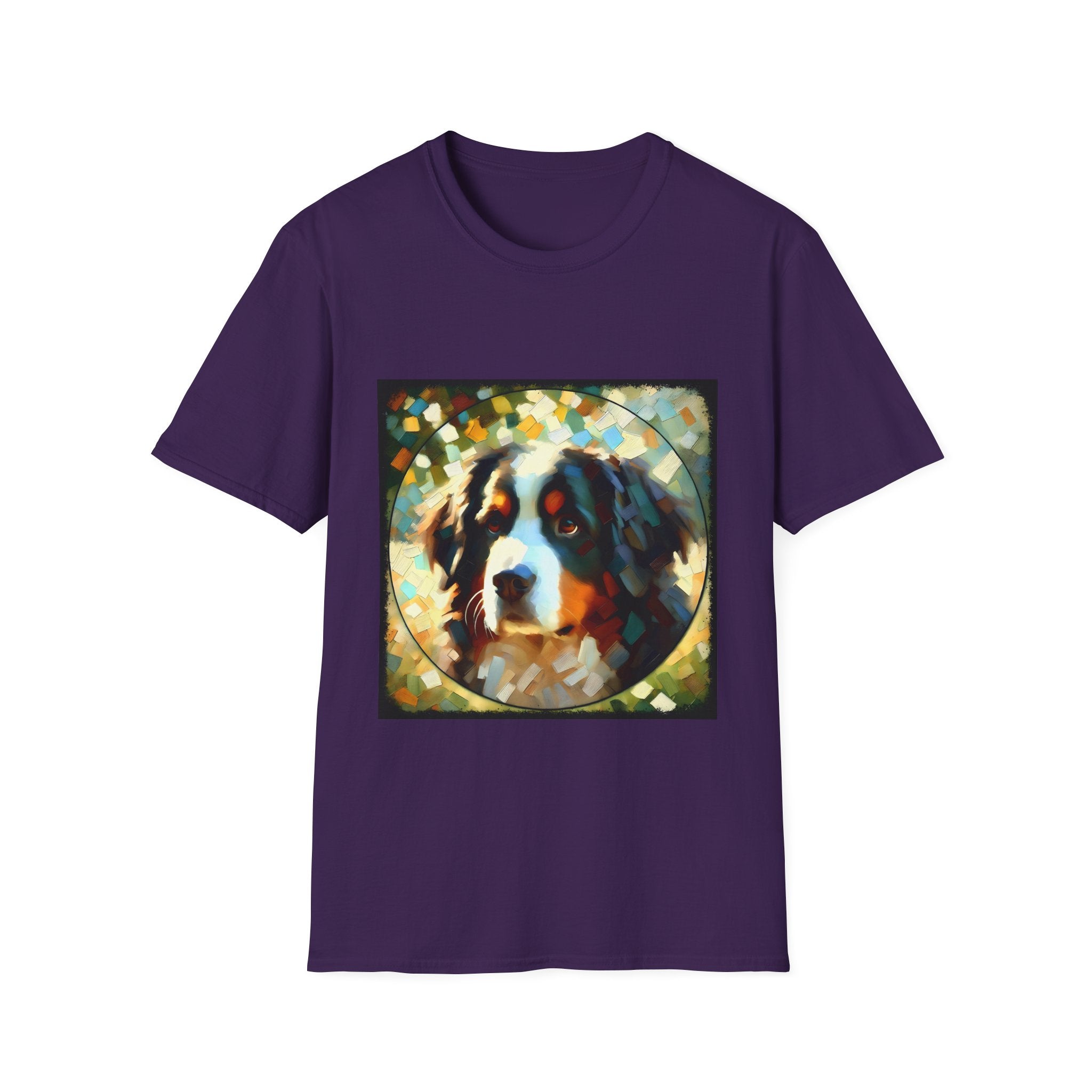 Bernese Mountain Dog Pixel Classic | Unisex Dog T-Shirt
