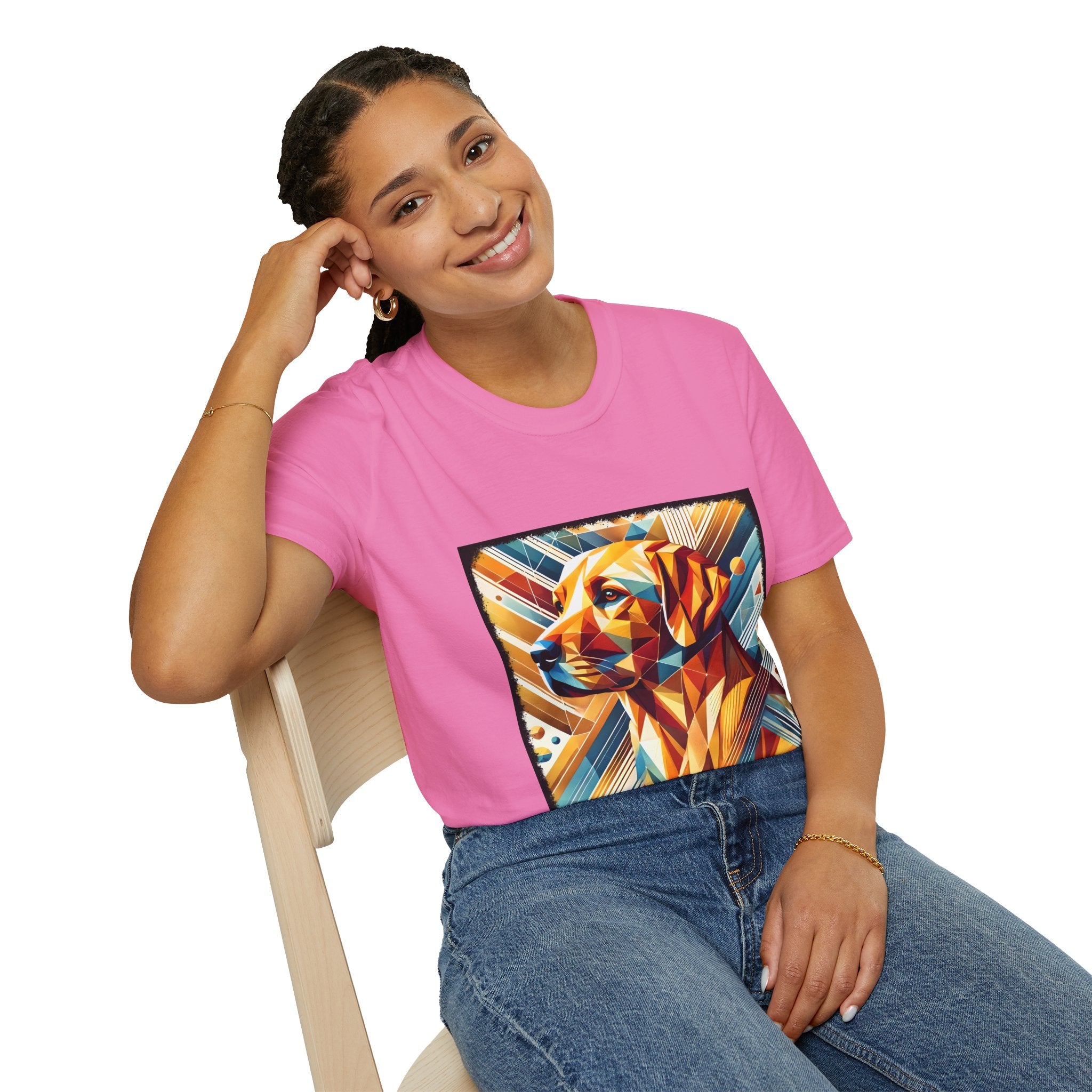 Labrador Retriever Vivid Geometric | Unisex Dog T-Shirt