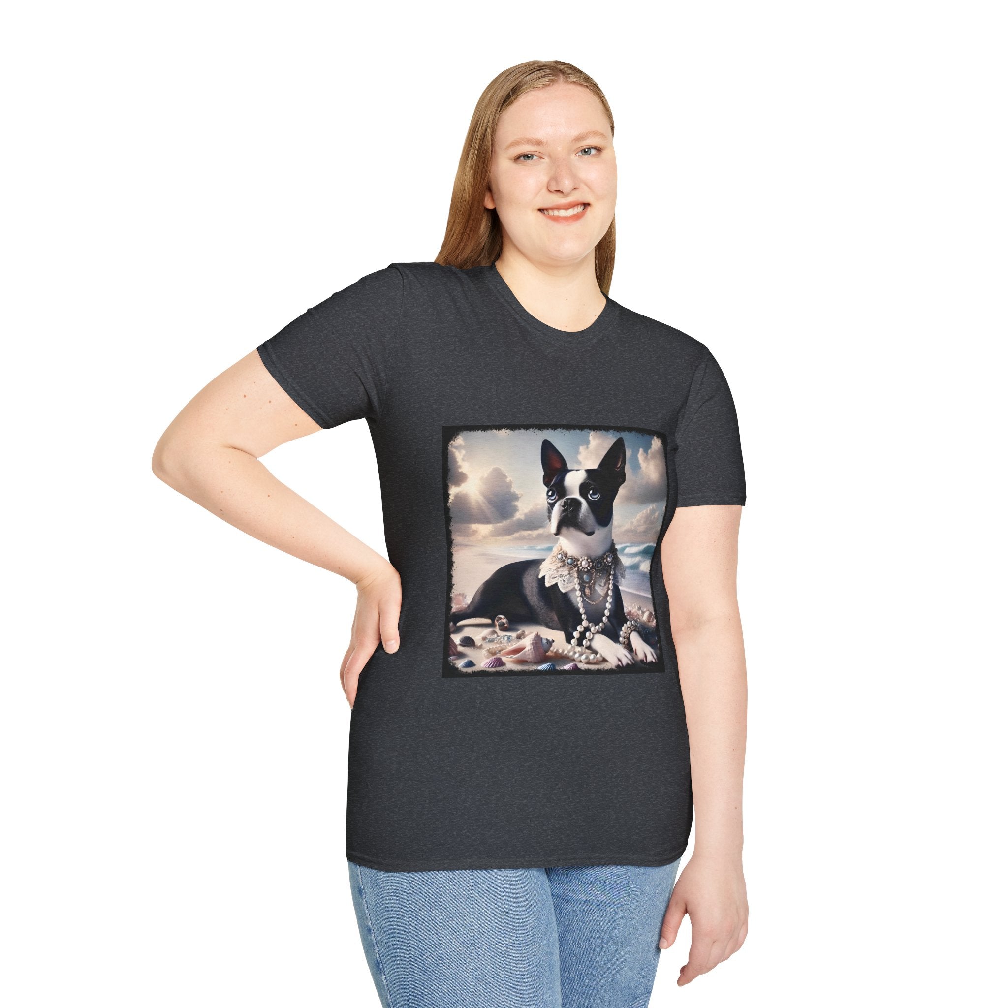 Boston Terrier Seashell Sweetie | Unisex Dog T-Shirt