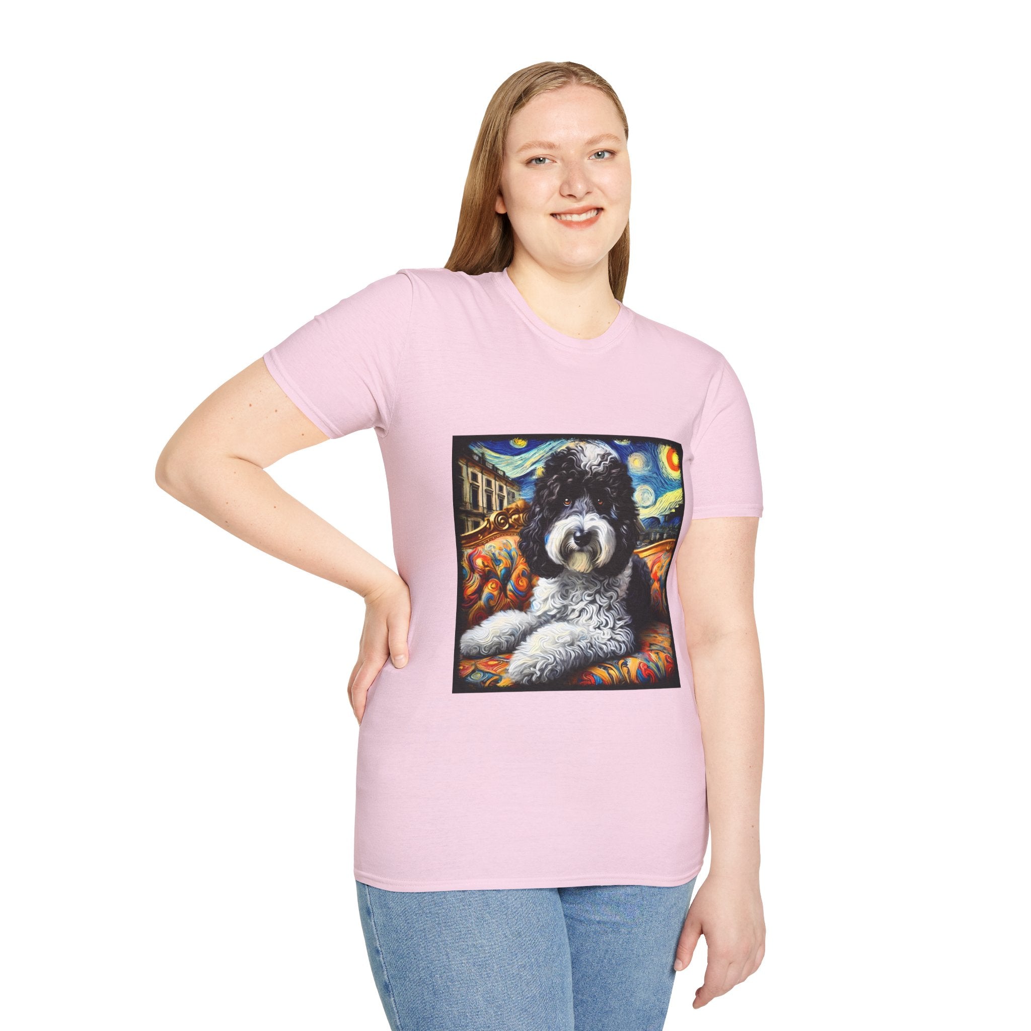 Sheepadoodle Starry Swirl | Unisex Dog T-Shirt