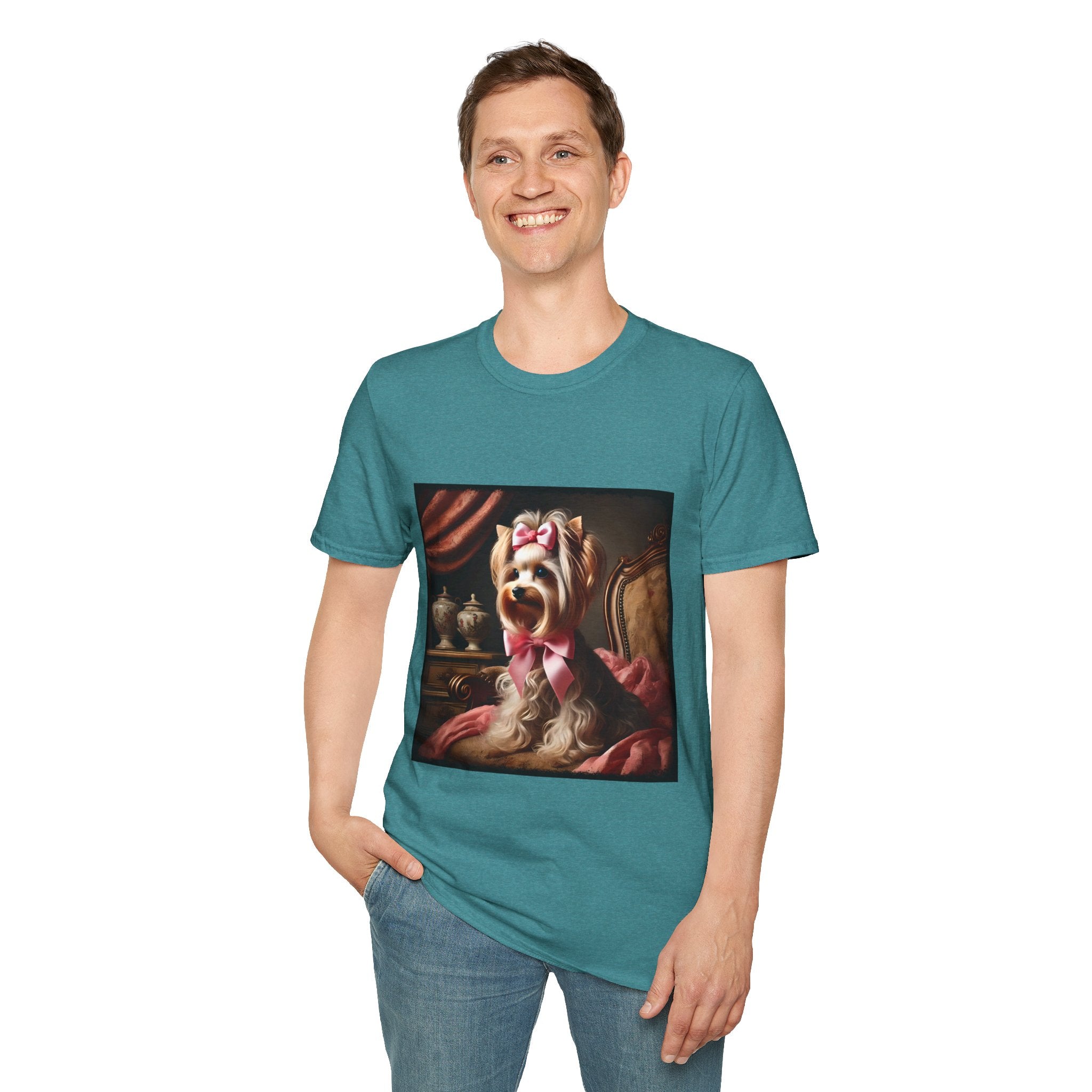 Yorkshire Terrier Pink Bow Princess | Unisex Dog T-Shirt