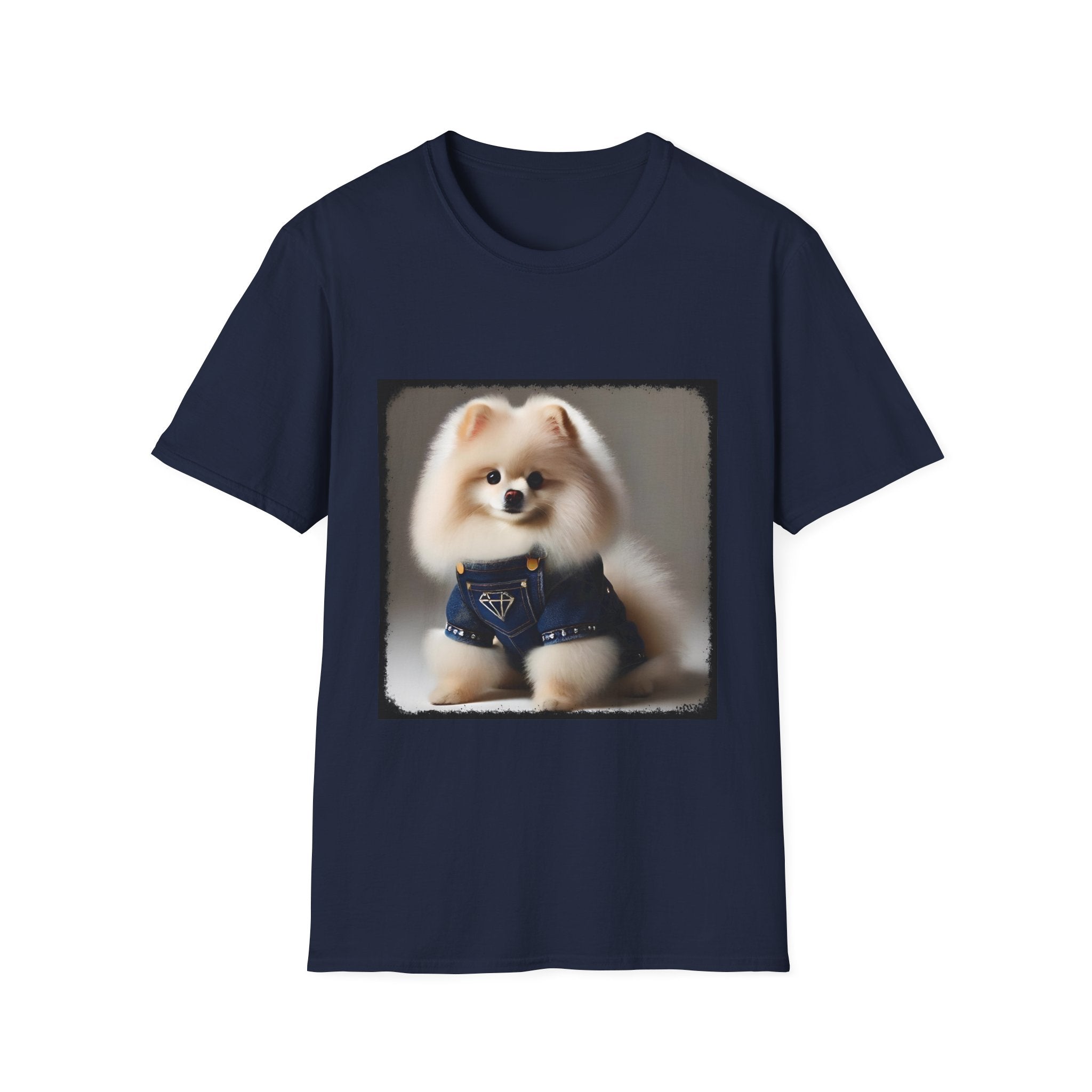 Pomeranian Pure Denim | Unisex Dog T-Shirt