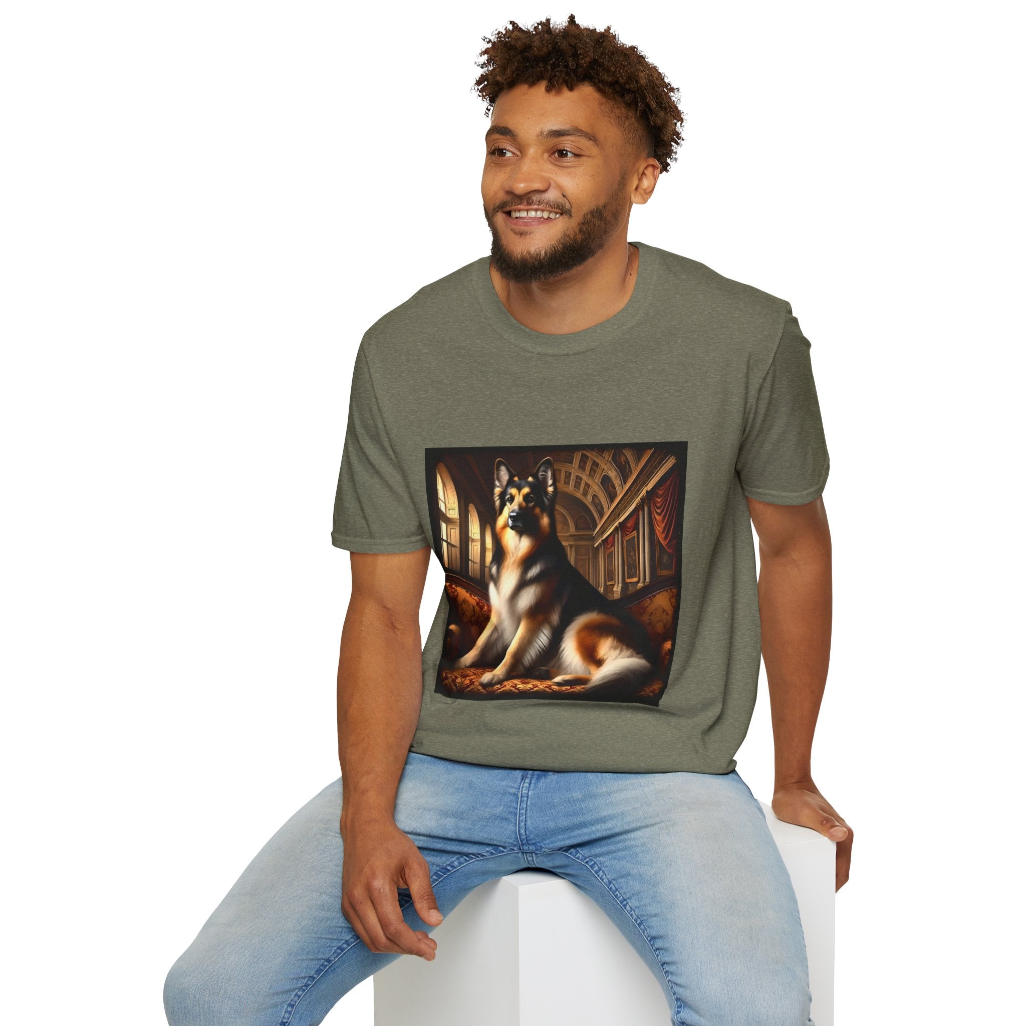 German Shepherd Dashing Duke | Unisex Dog T-Shirt