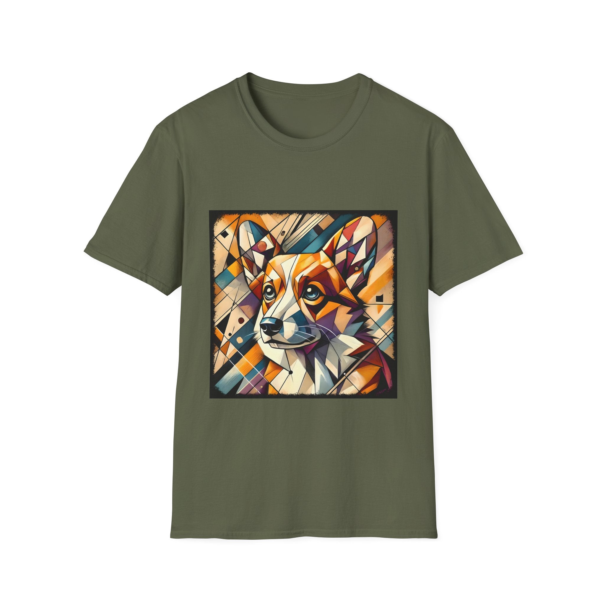 Pembroke Welsh Corgi Bold Geometric | Unisex Dog T-Shirt