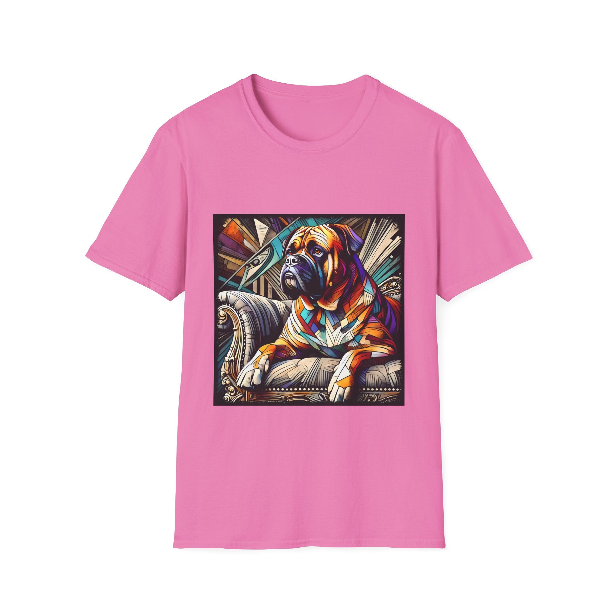 Bullmastiff Vivid Geometric | Unisex Dog T-Shirt