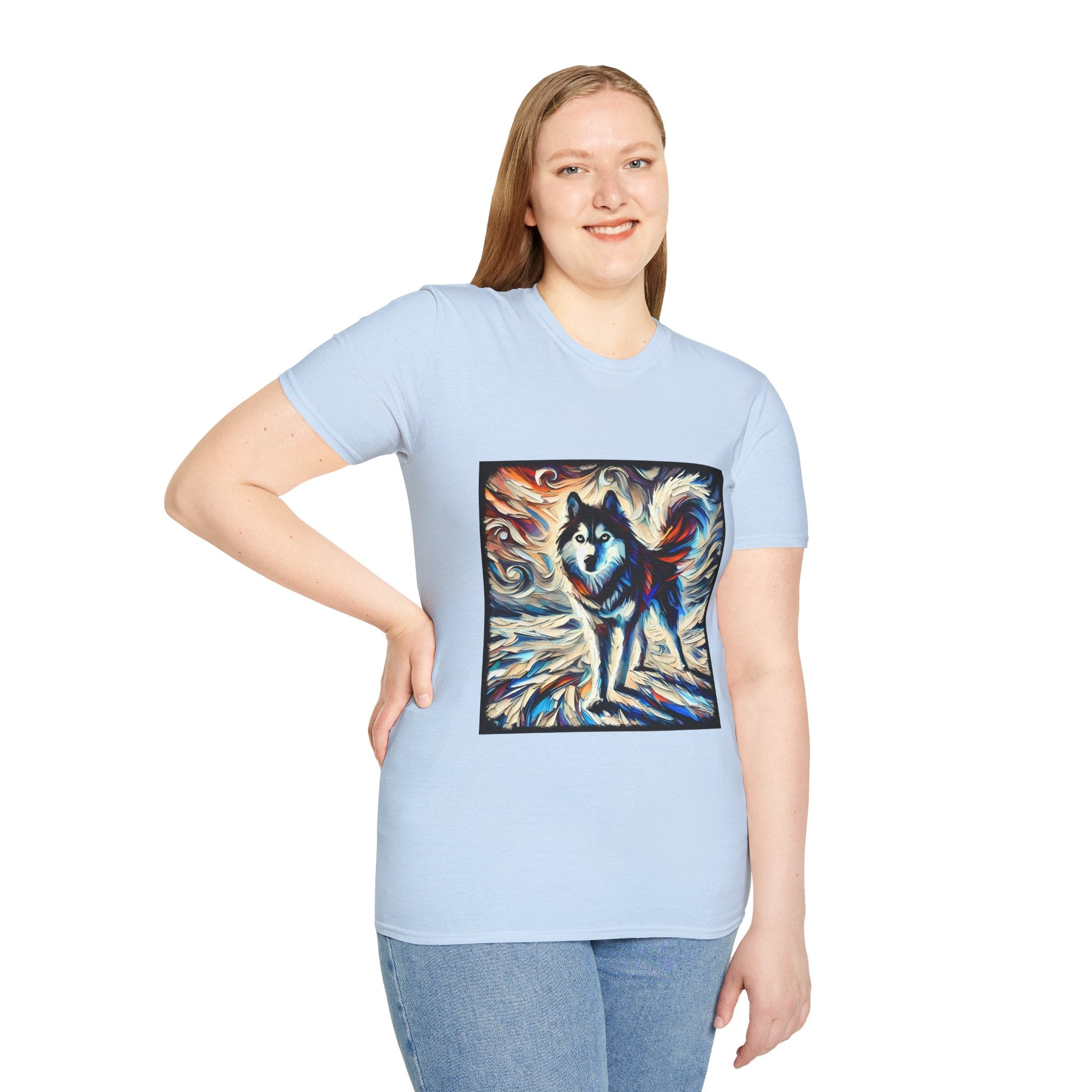 Siberian Husky Vivid Dream Swirl | Unisex Dog T-Shirt