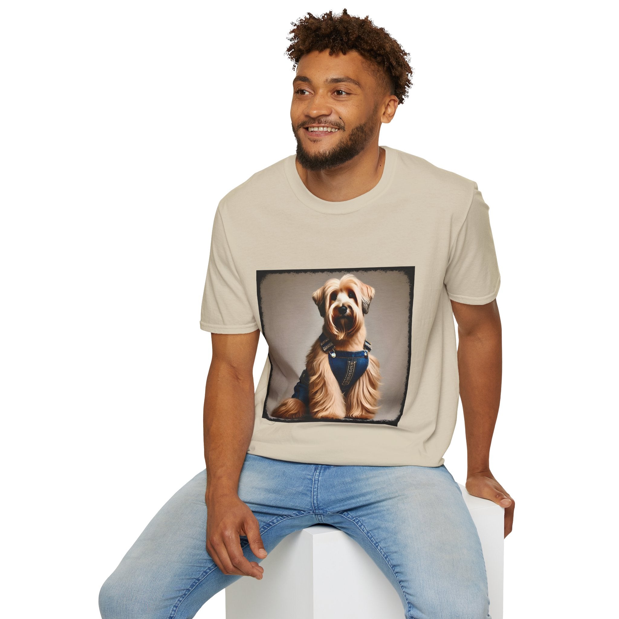 Wheaten Terrier Denim Doll | Unisex Dog T-Shirt