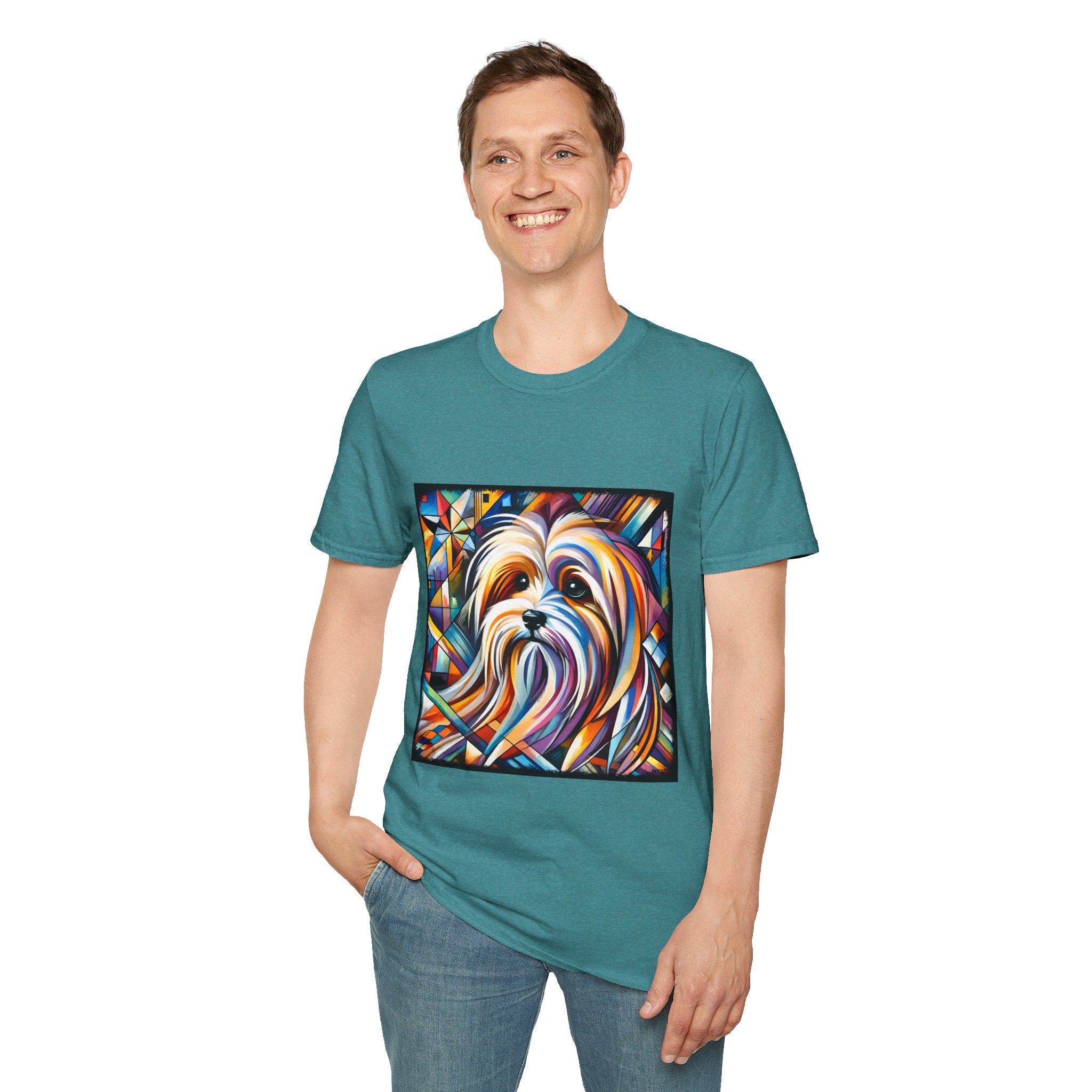 Havanese Multicolor Geometric |  Unisex Dog T-Shirt