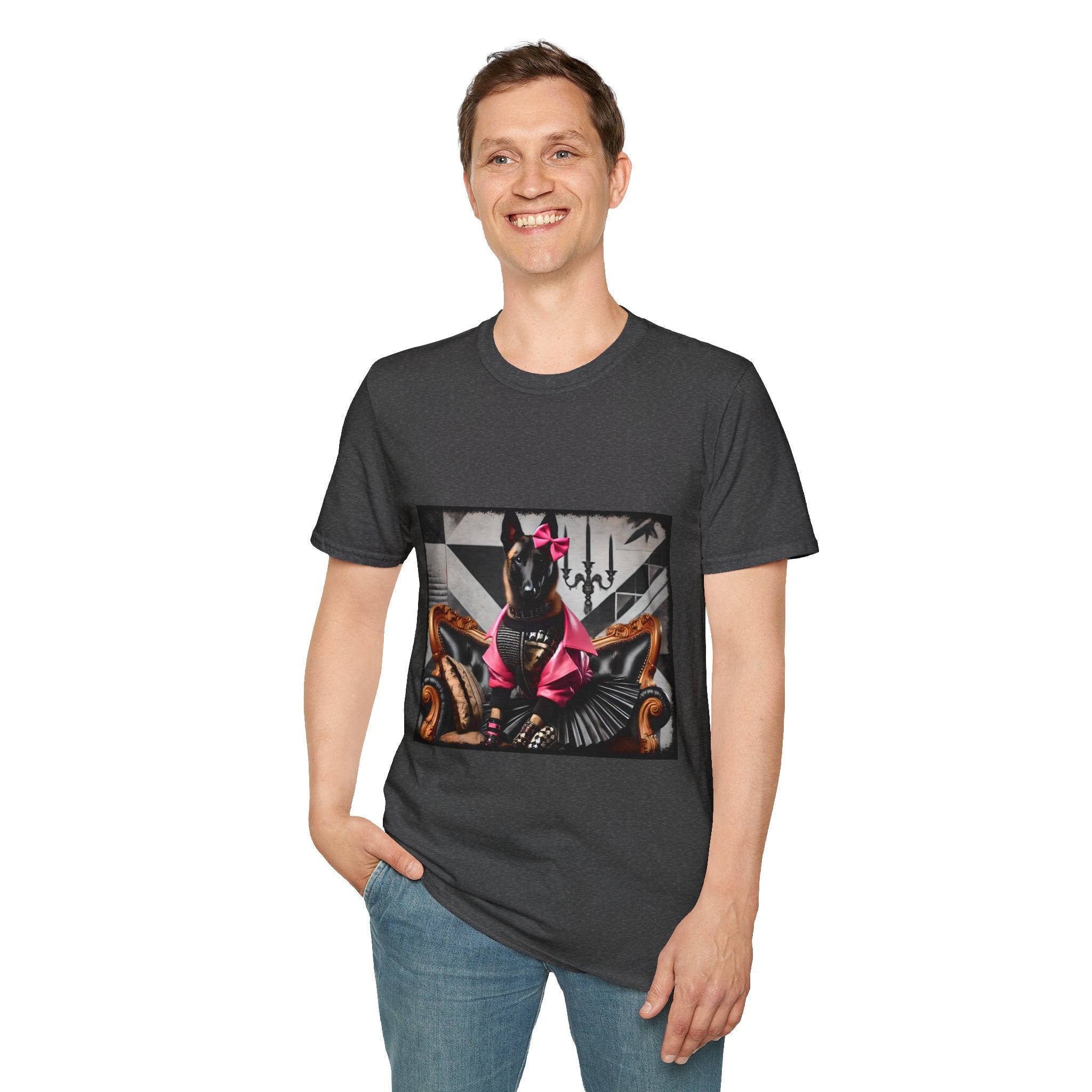 Belgian Malinois Pink Rocker | Unisex Dog T-Shirt