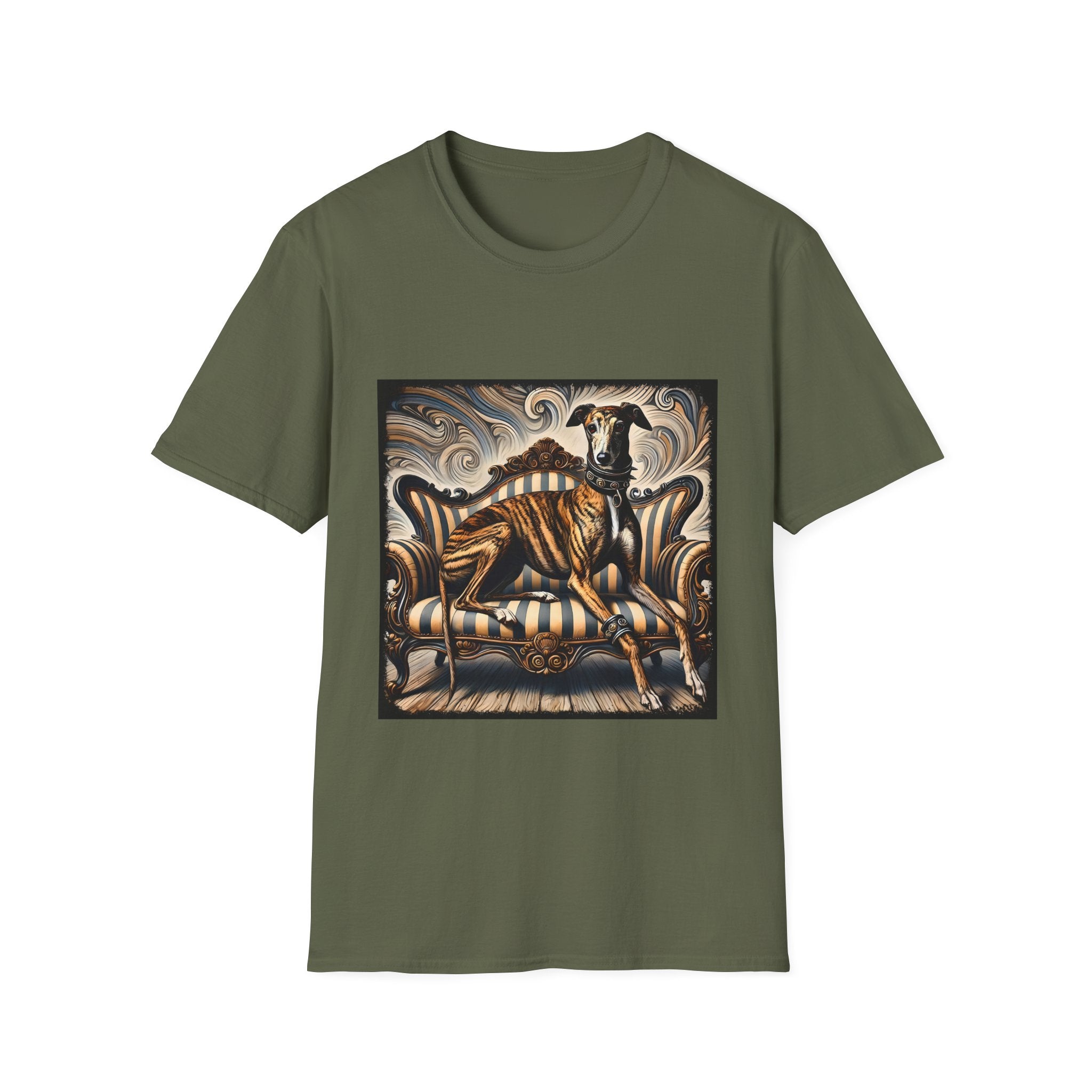 Greyhound Brindle Rocker | Unisex Dog T-Shirt