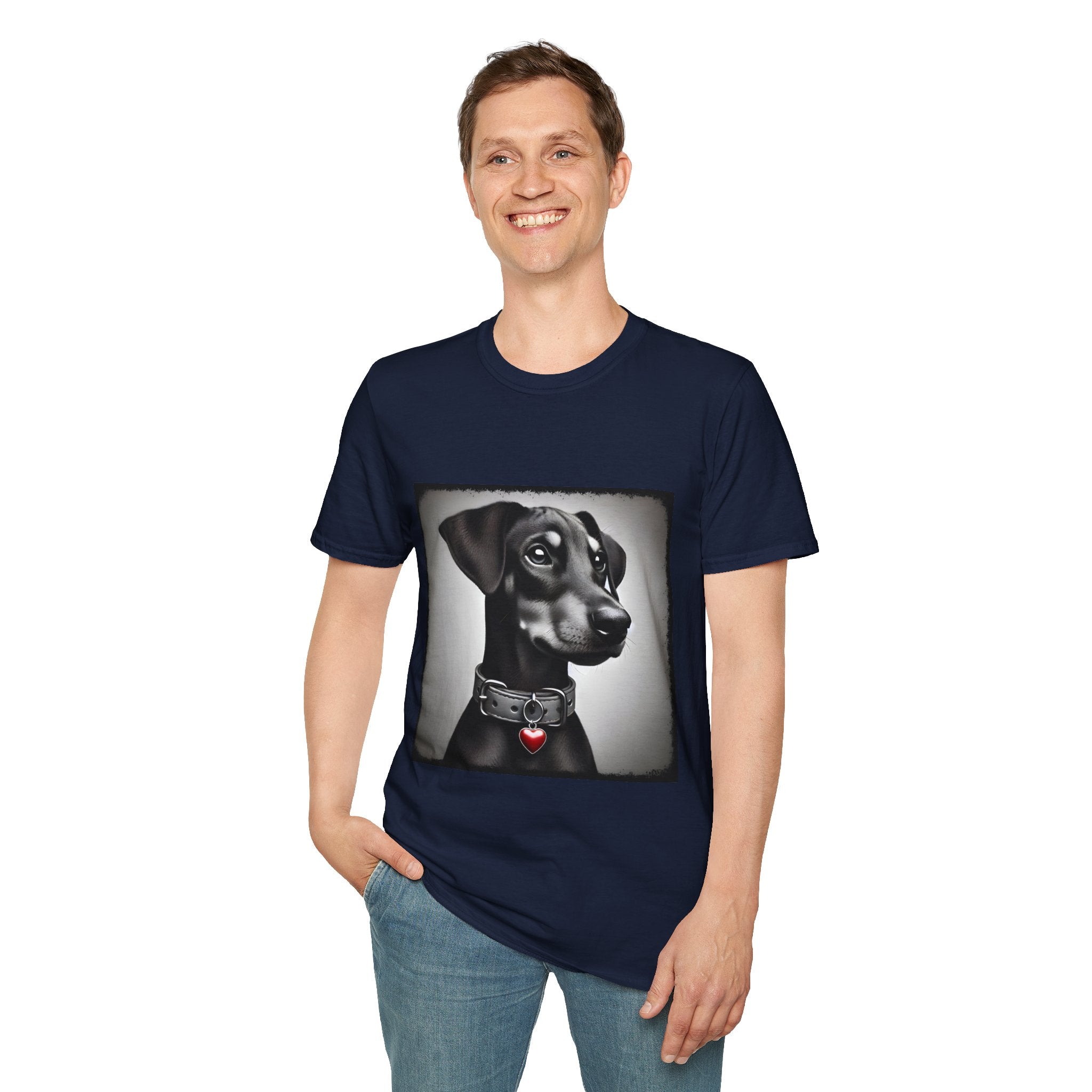 Doberman Pinscher Heart Charmer | Unisex Dog T-Shirt