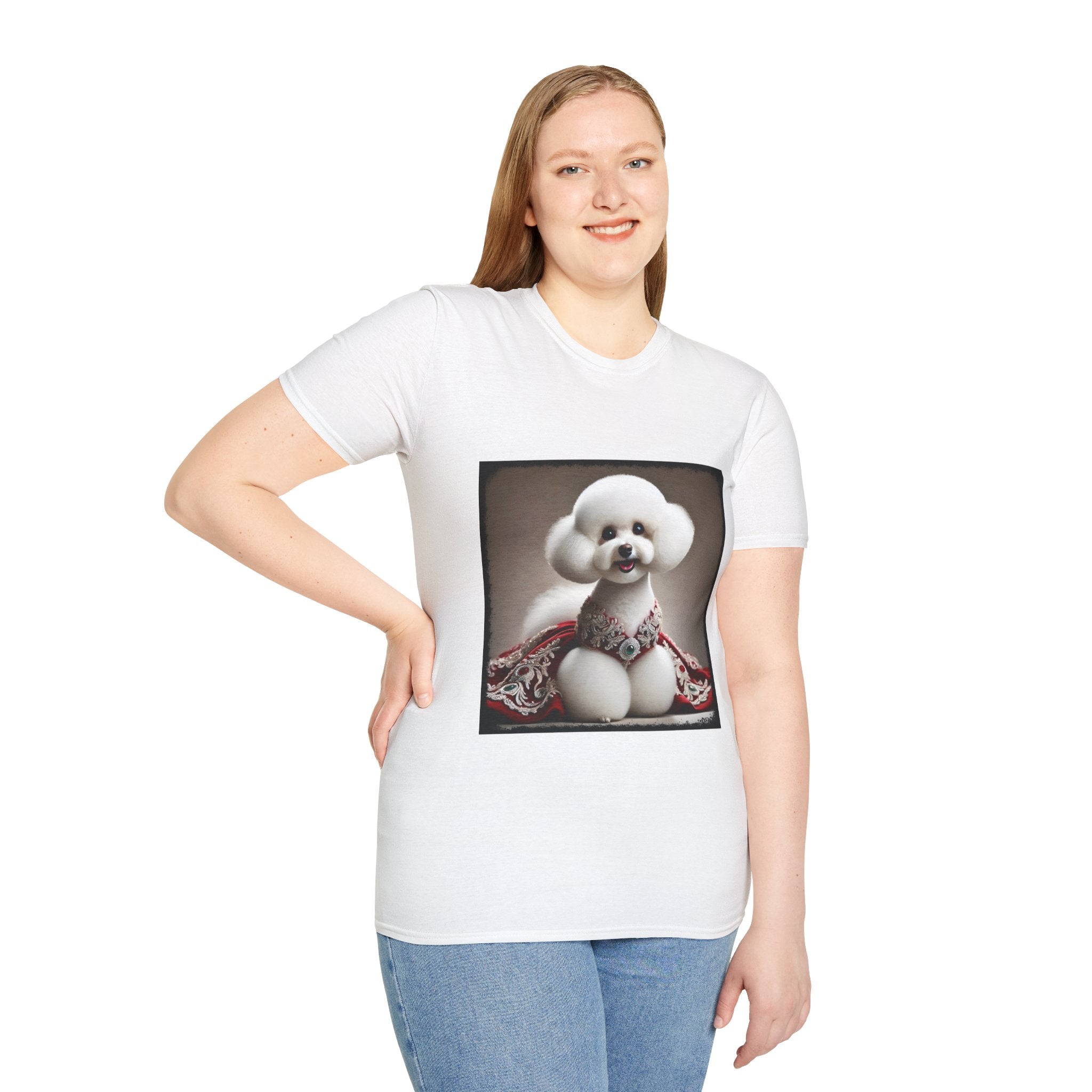 Bichon Frise Crimson Cutie | Unisex Dog T-Shirt