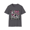 Basset Hound B&W Pink Bow Bold | Unisex Dog T-Shirt