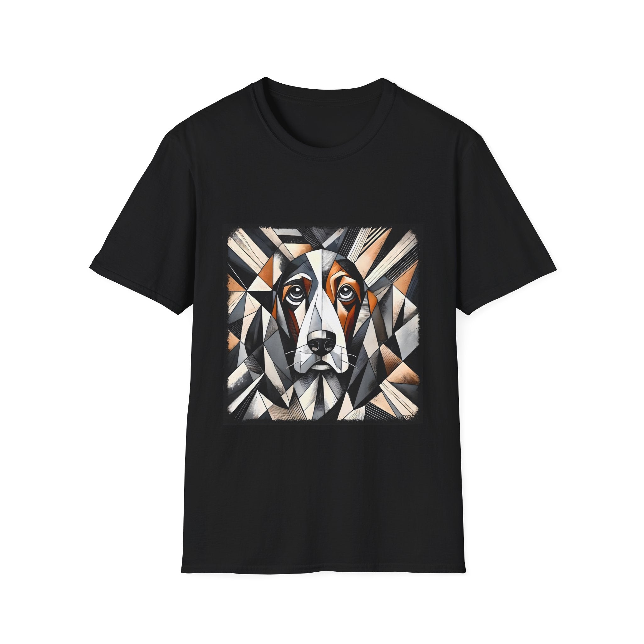 Basset Hound Bold Geometric | Unisex Dog T-Shirt