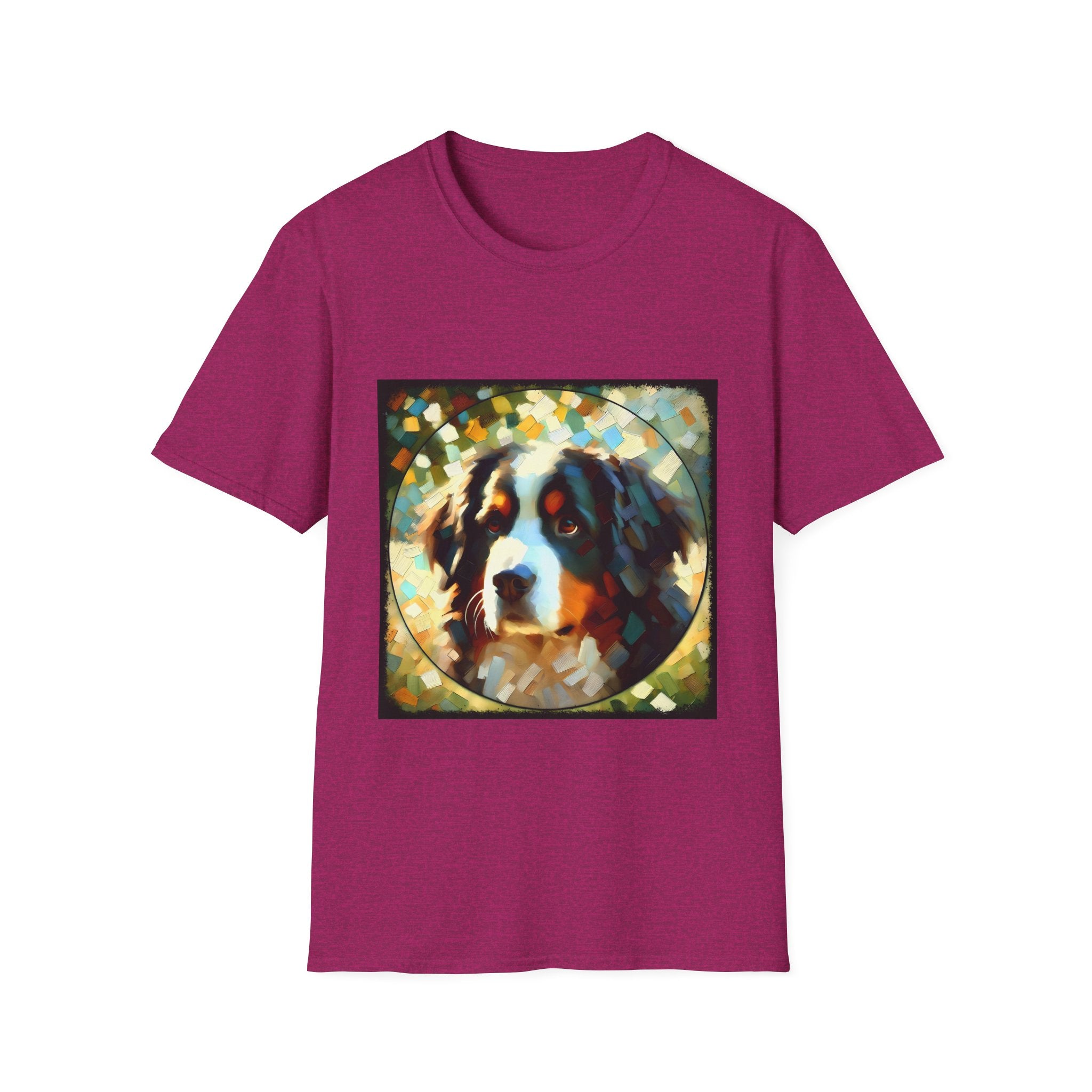 Bernese Mountain Dog Pixel Classic | Unisex Dog T-Shirt