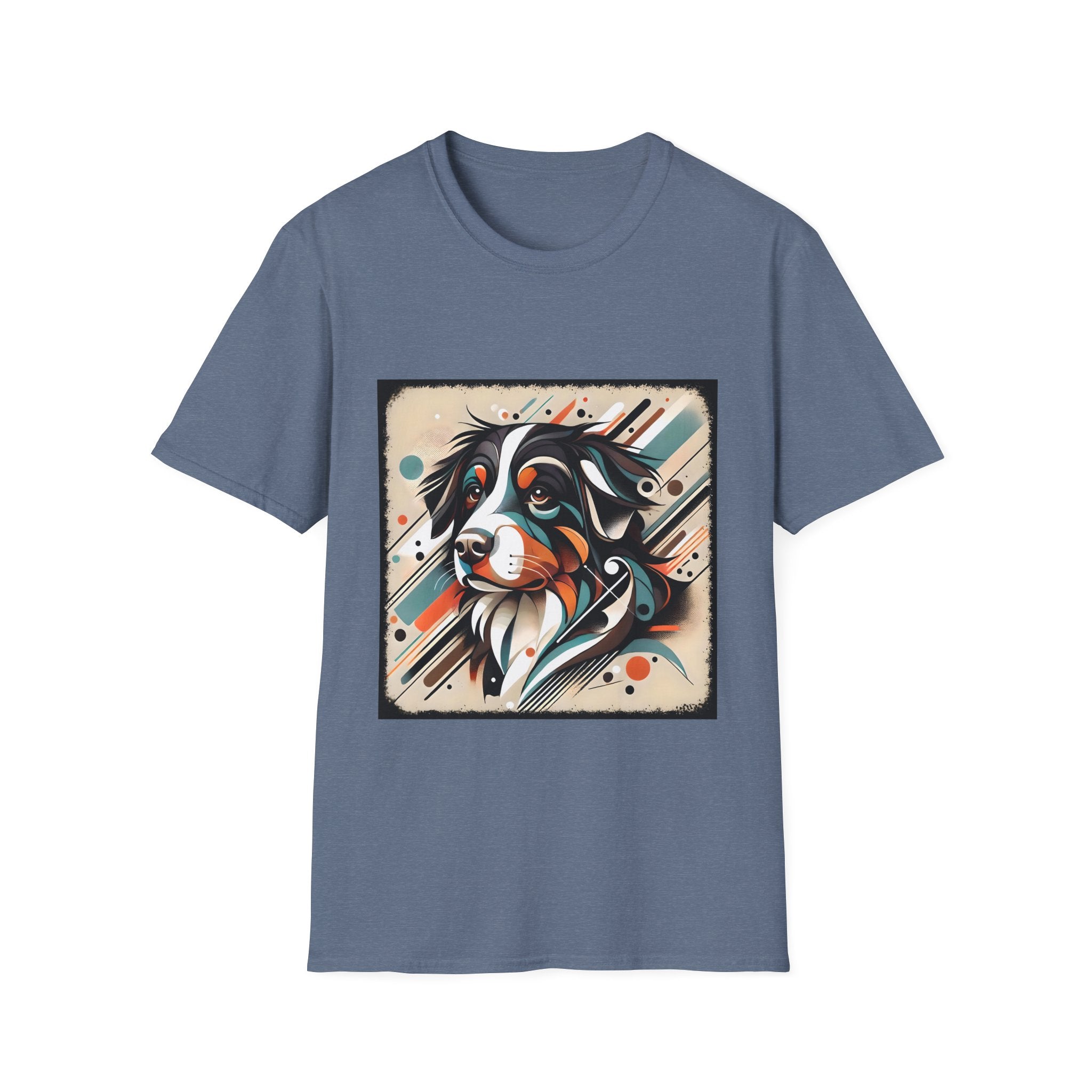 Bernese Mountain Dog Warm Geometric | Unisex Dog T-Shirt