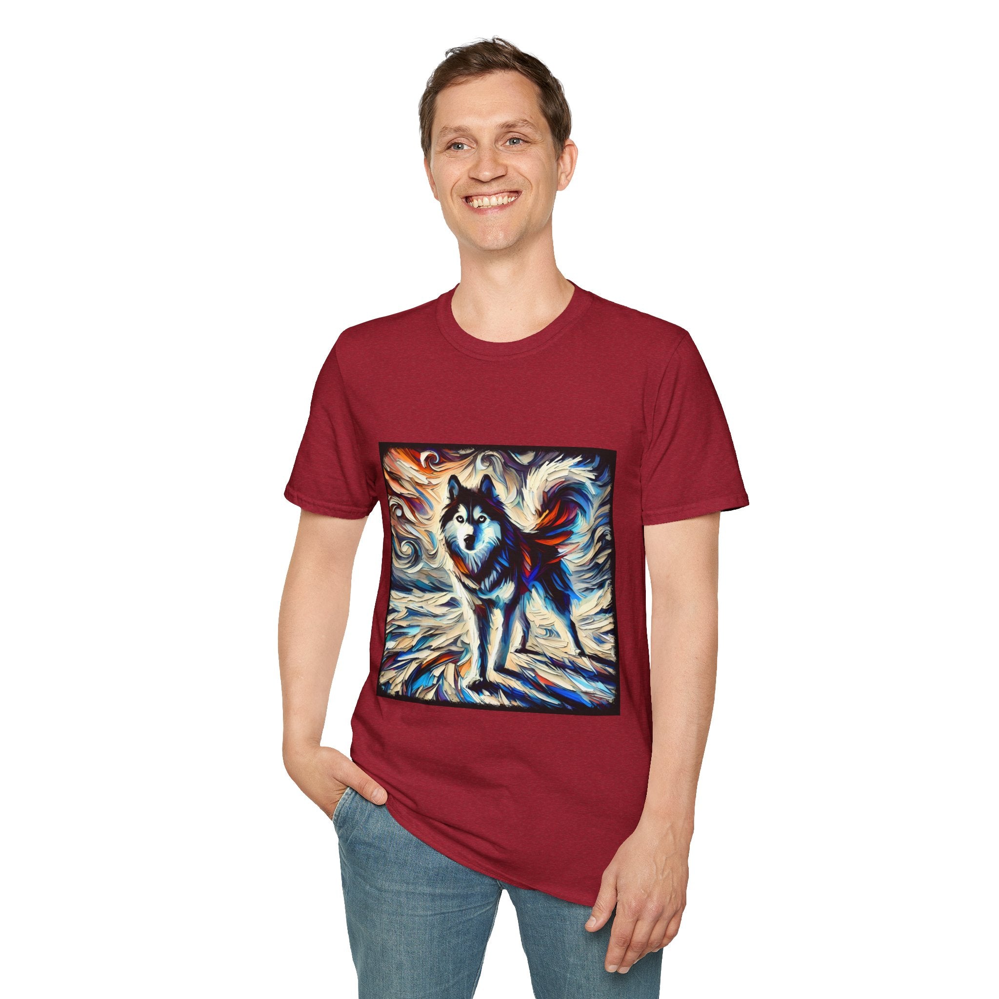 Siberian Husky Vivid Dream Swirl | Unisex Dog T-Shirt
