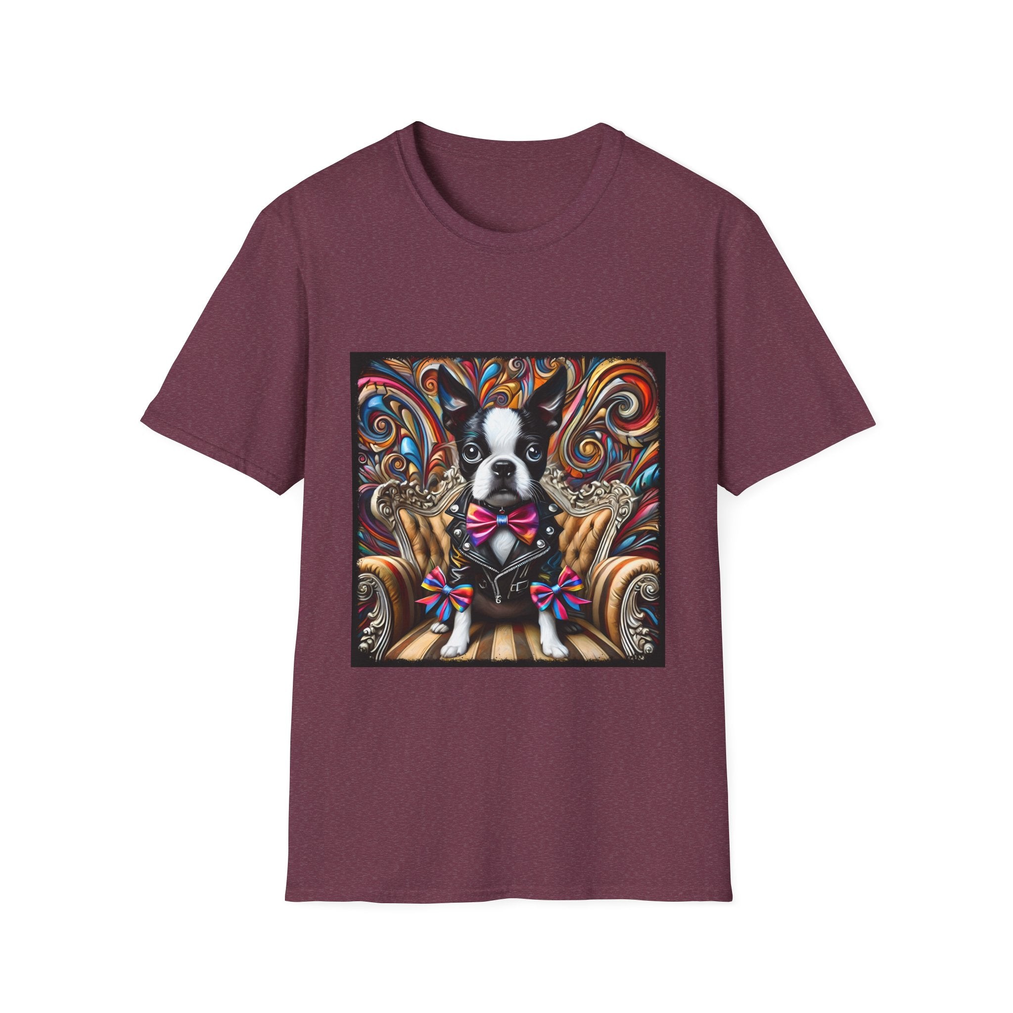 Boston Terrier Bold Rocker | Unisex Dog T-Shirt