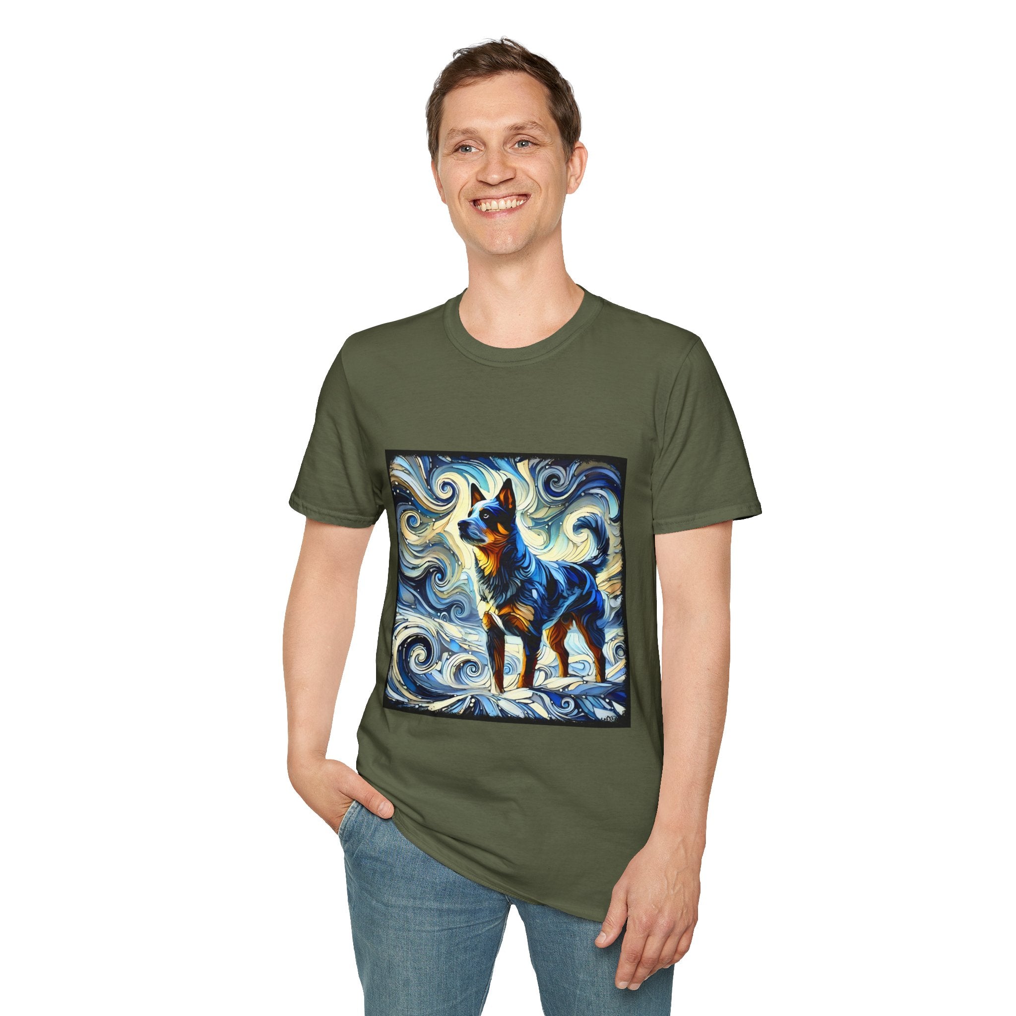 Australian Cattle Dog Blue Swirl | Unisex Dog T-Shirt