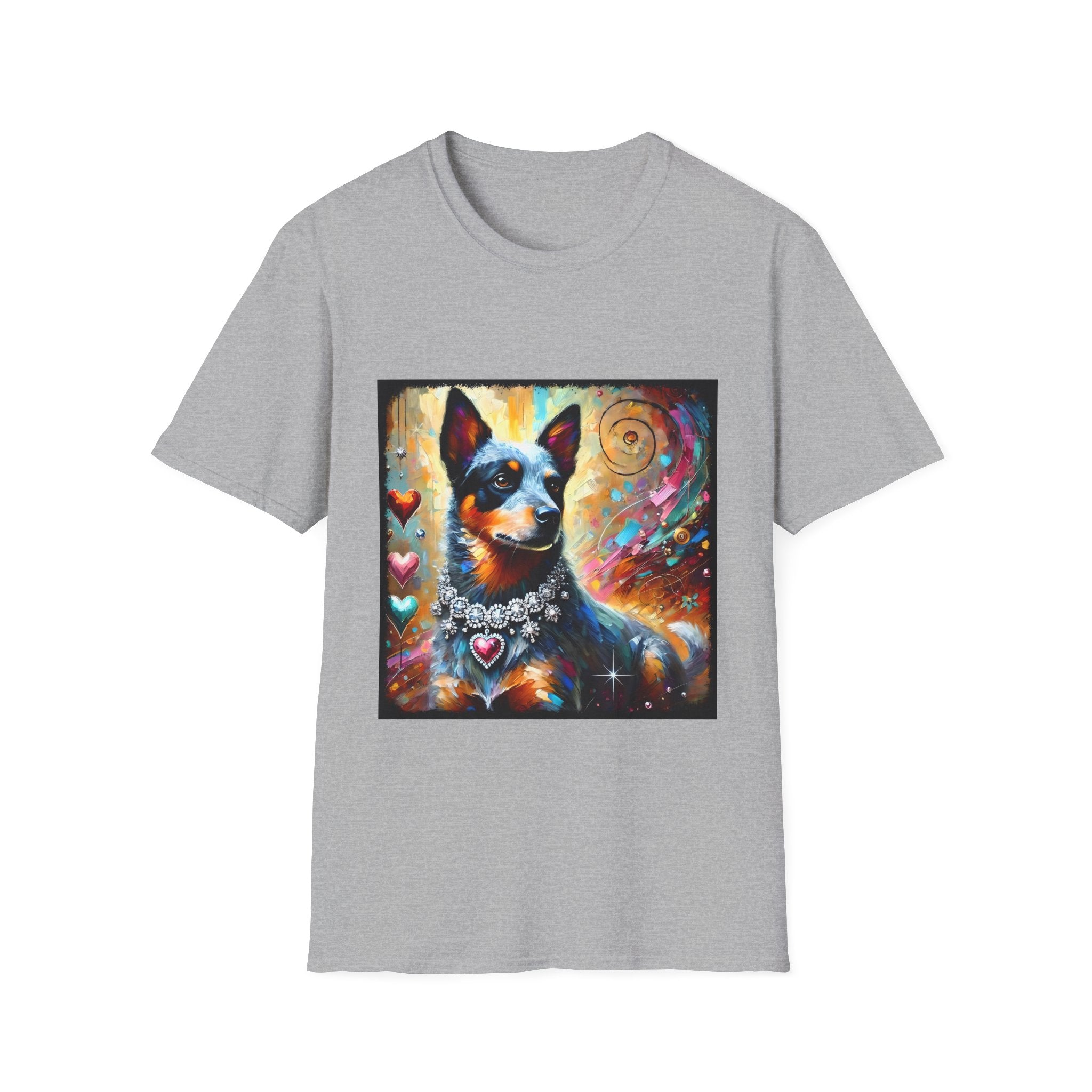 Australian Cattle Dog Diamond Heart Classic | Unisex Dog T-Shirt