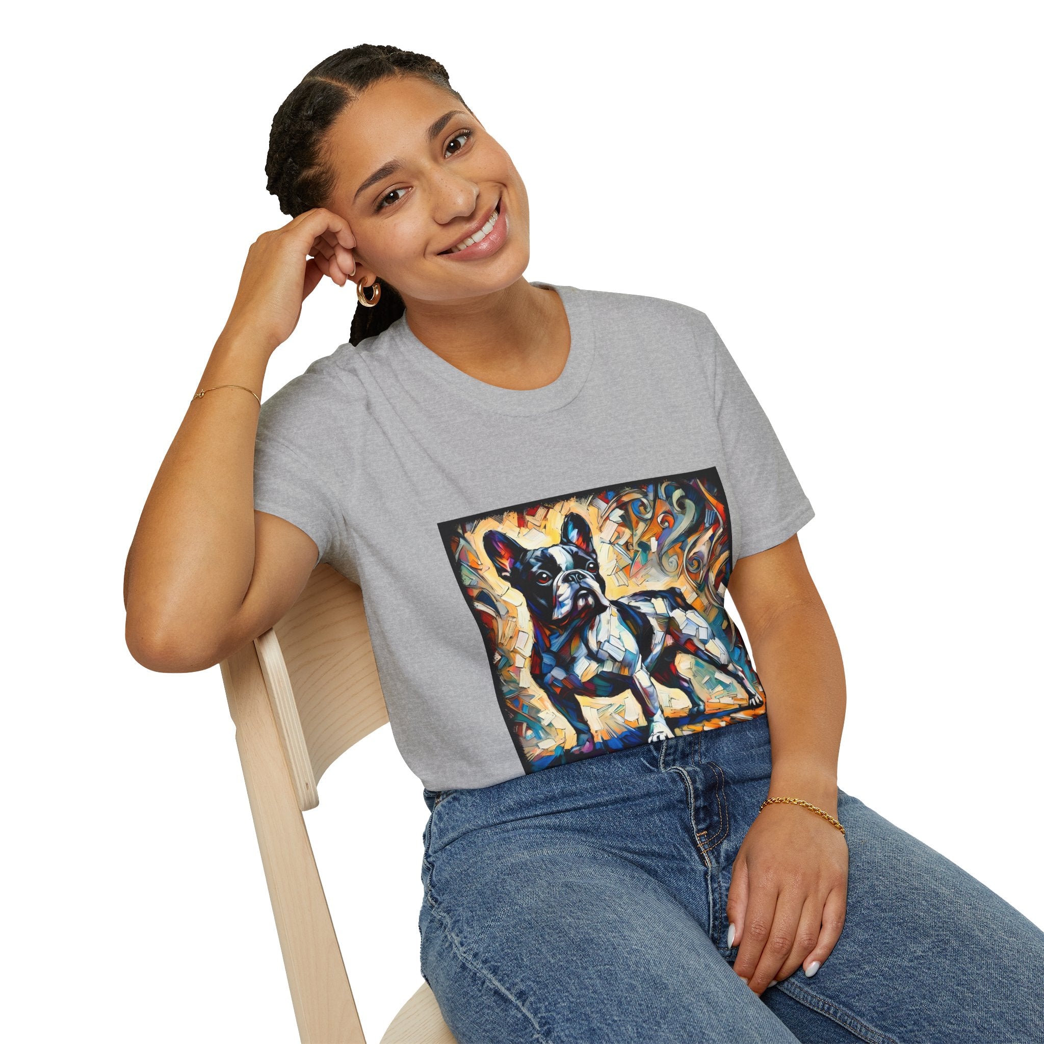 French Bulldog Sunburst Classic | Unisex Dog T-Shirt