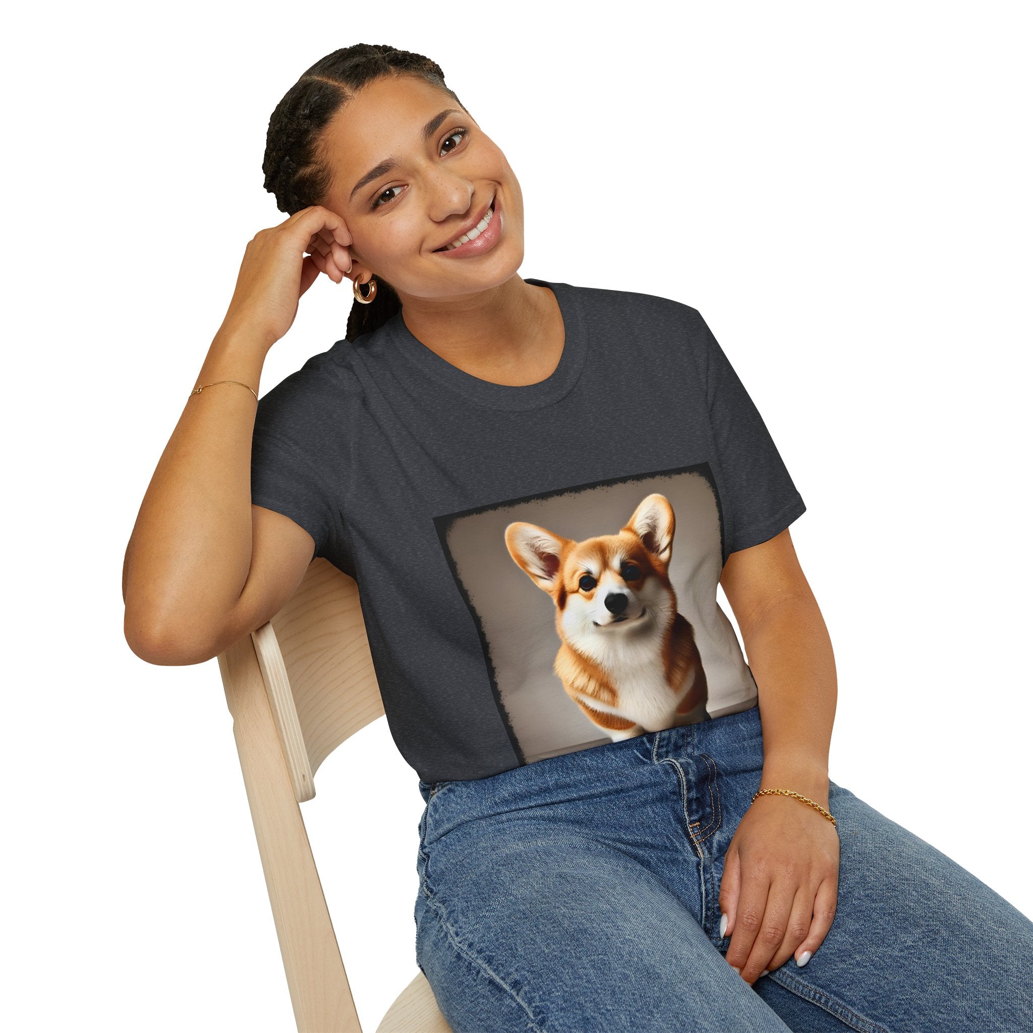 Pembroke Welsh Corgi Poised Pup | Unisex Dog T-Shirt
