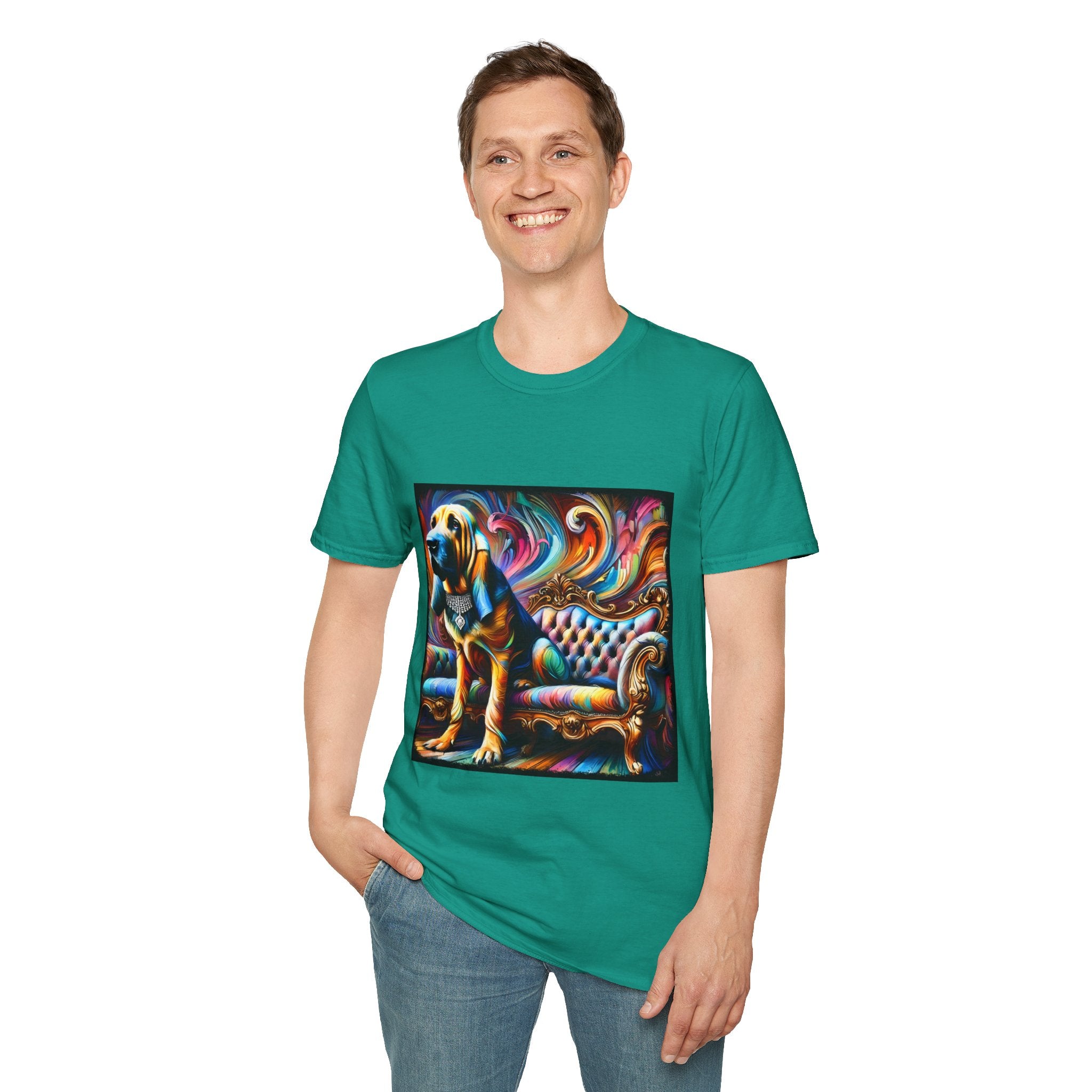 Bloodhound Vivid Swirl | Unisex Dog T-Shirt