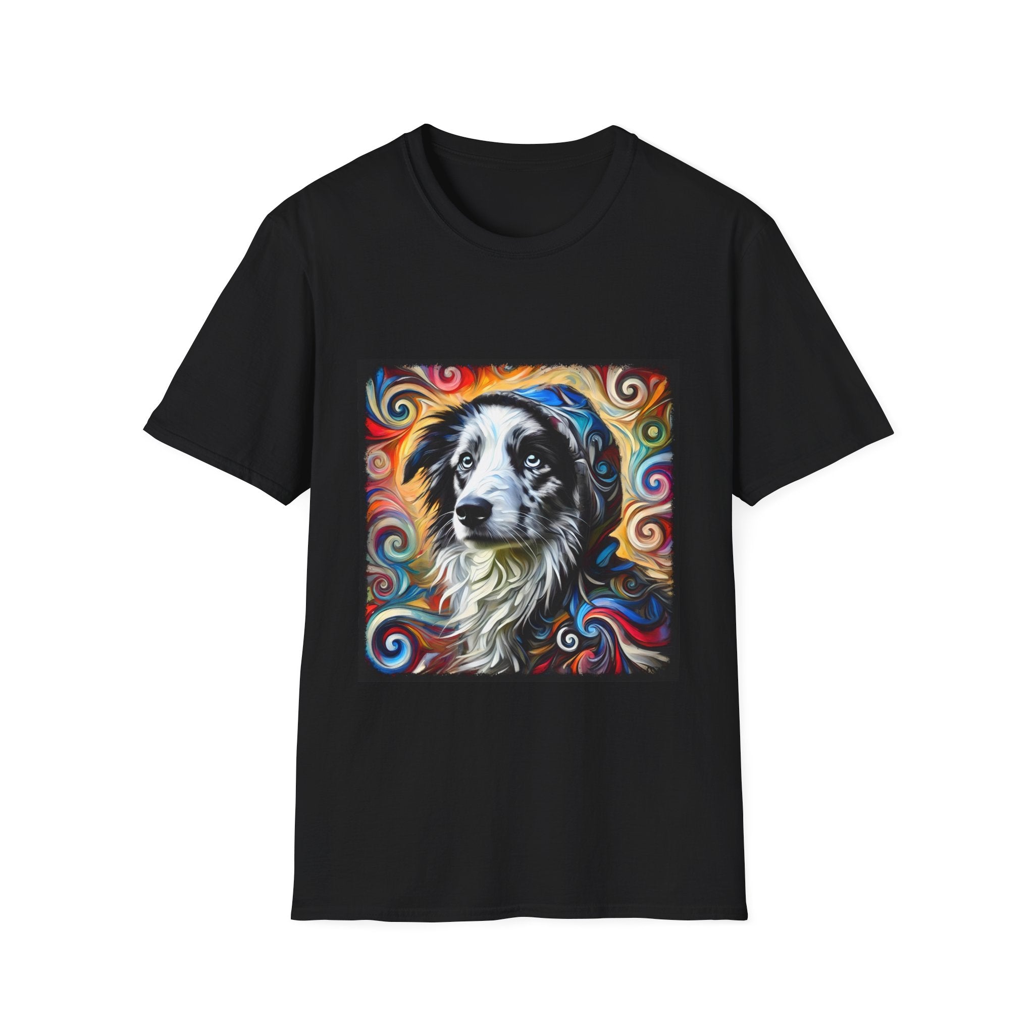 Border Collie Relaxed Swirl | Unisex Dog T-Shirt