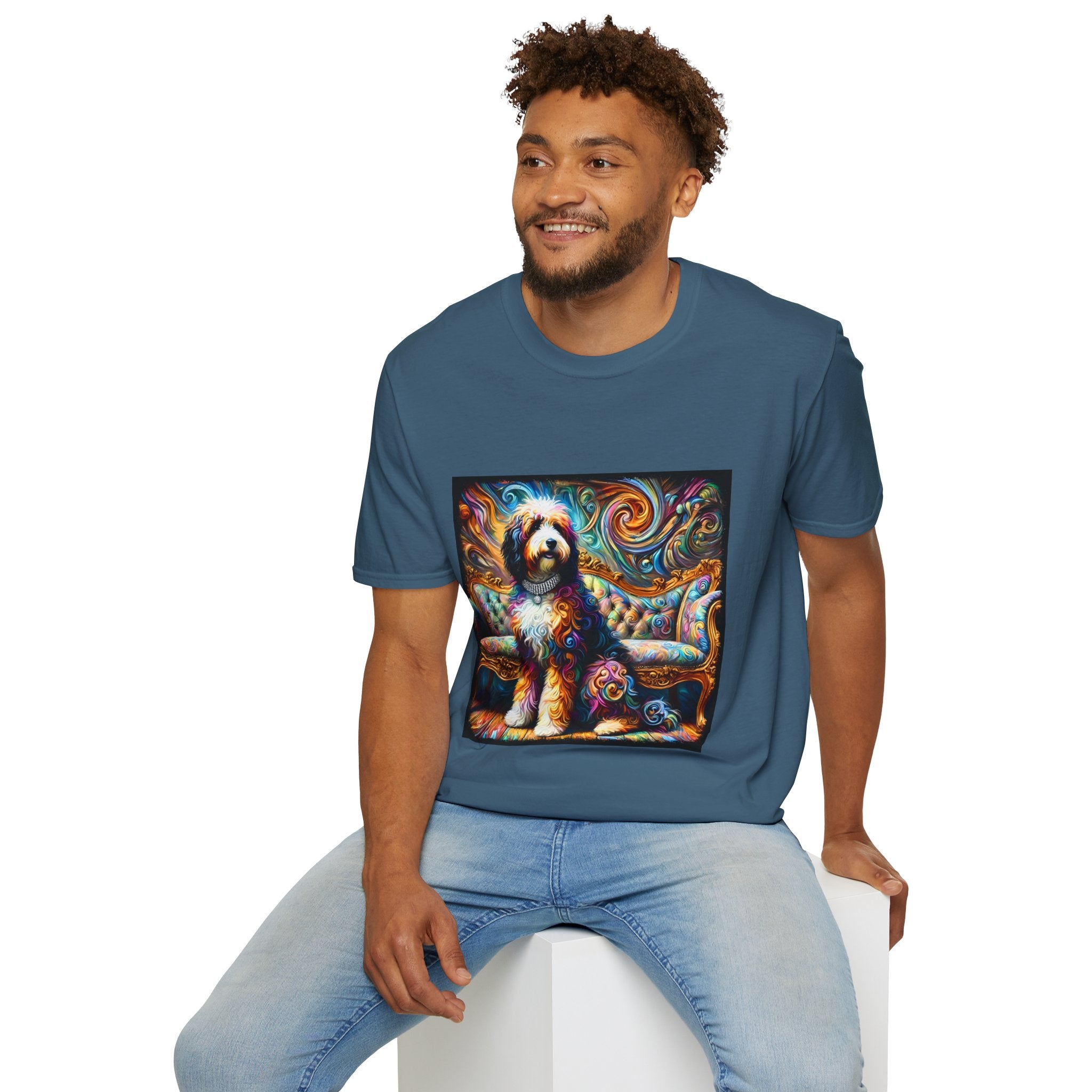 Bernedoodle Vivid Swirl | Unisex Dog T-Shirt