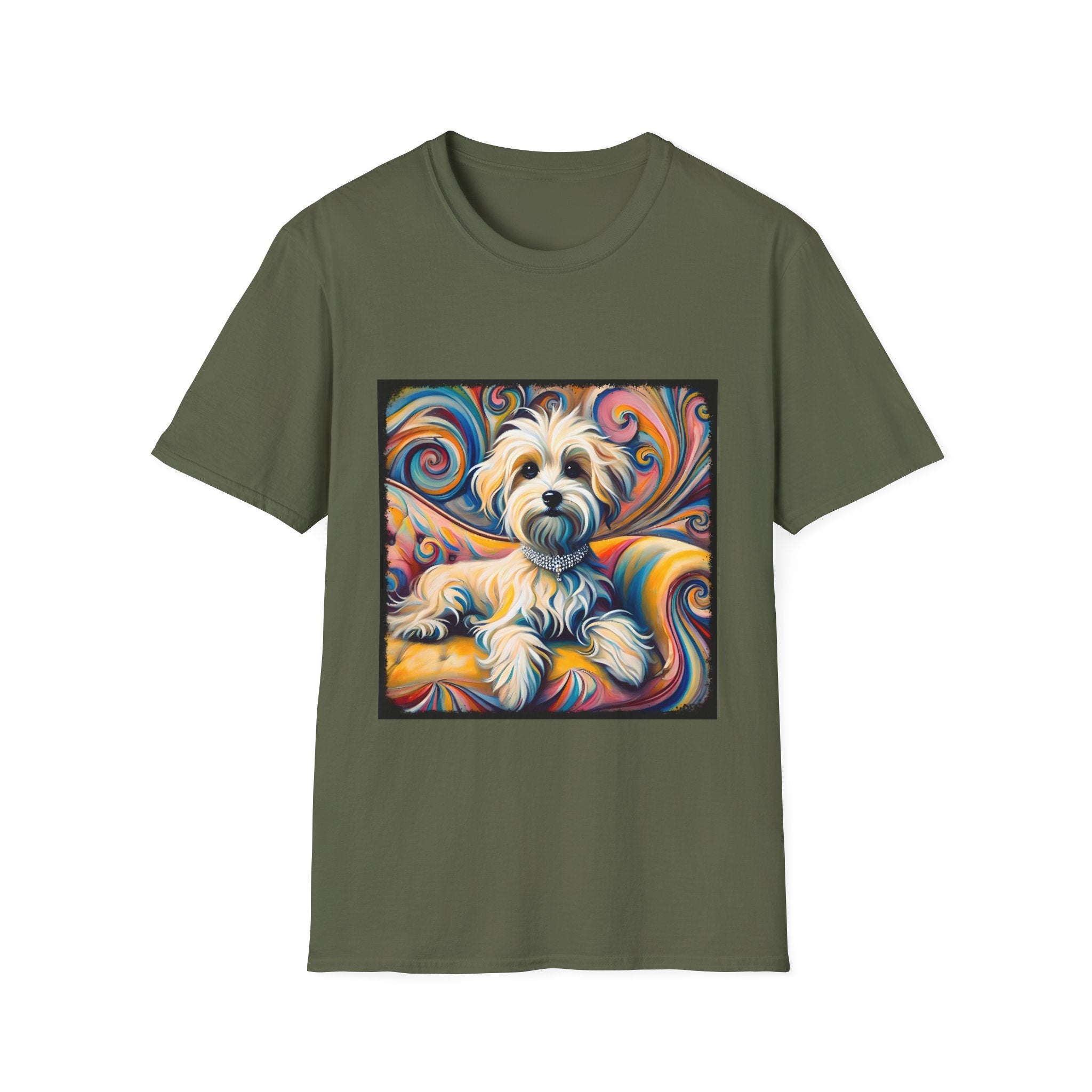Havanese Whimsical Swirl |  Unisex Dog T-Shirt