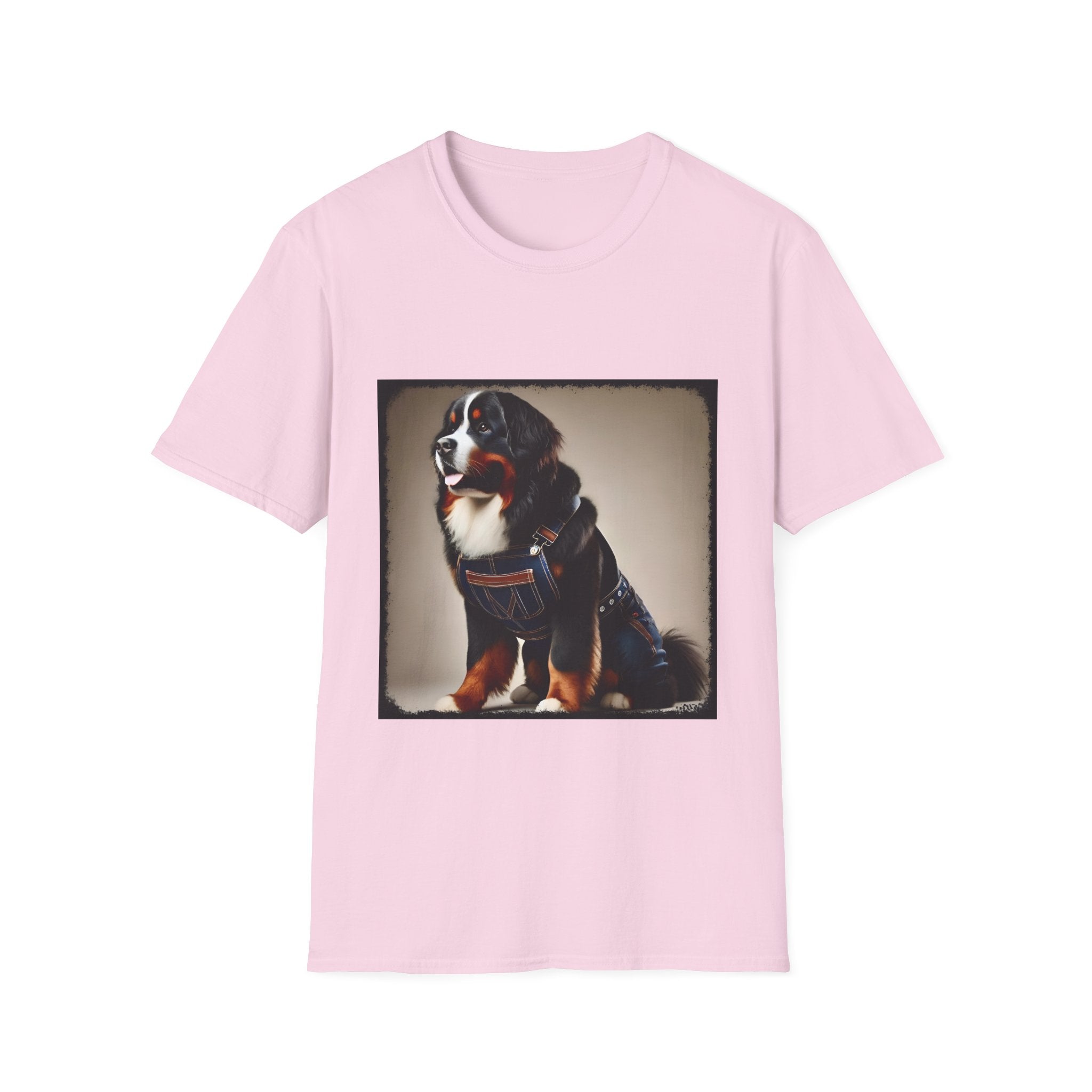 Bernese Mountain Dog Denim Darling | Unisex Dog T-Shirt