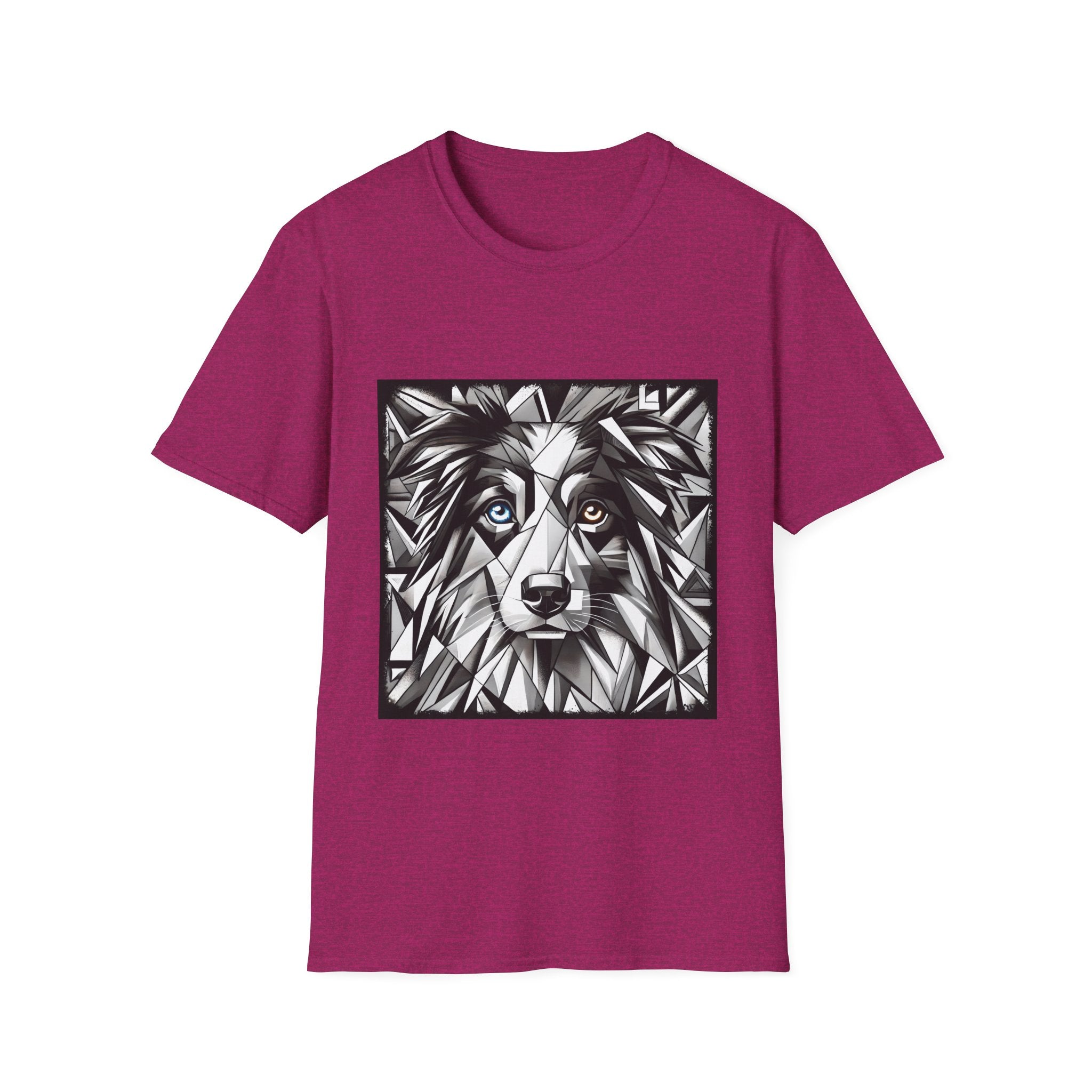 Australian Shepherd Bold Eyes Geometric | Unisex Dog T-Shirt