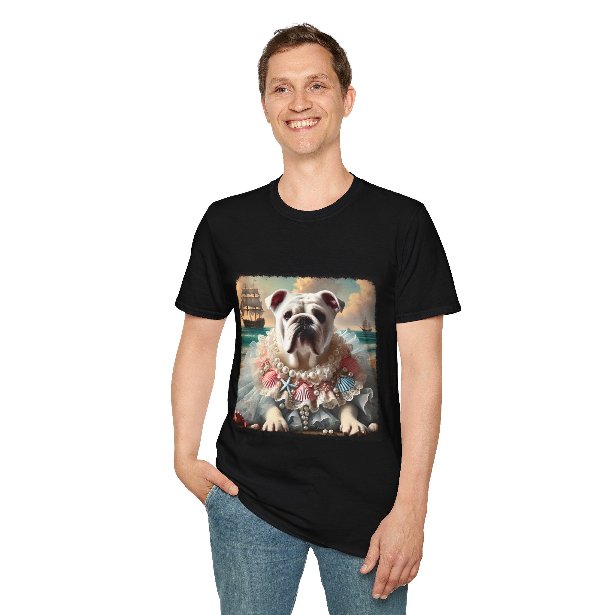 Bulldog Beach Babe | Unisex Dog T-Shirt