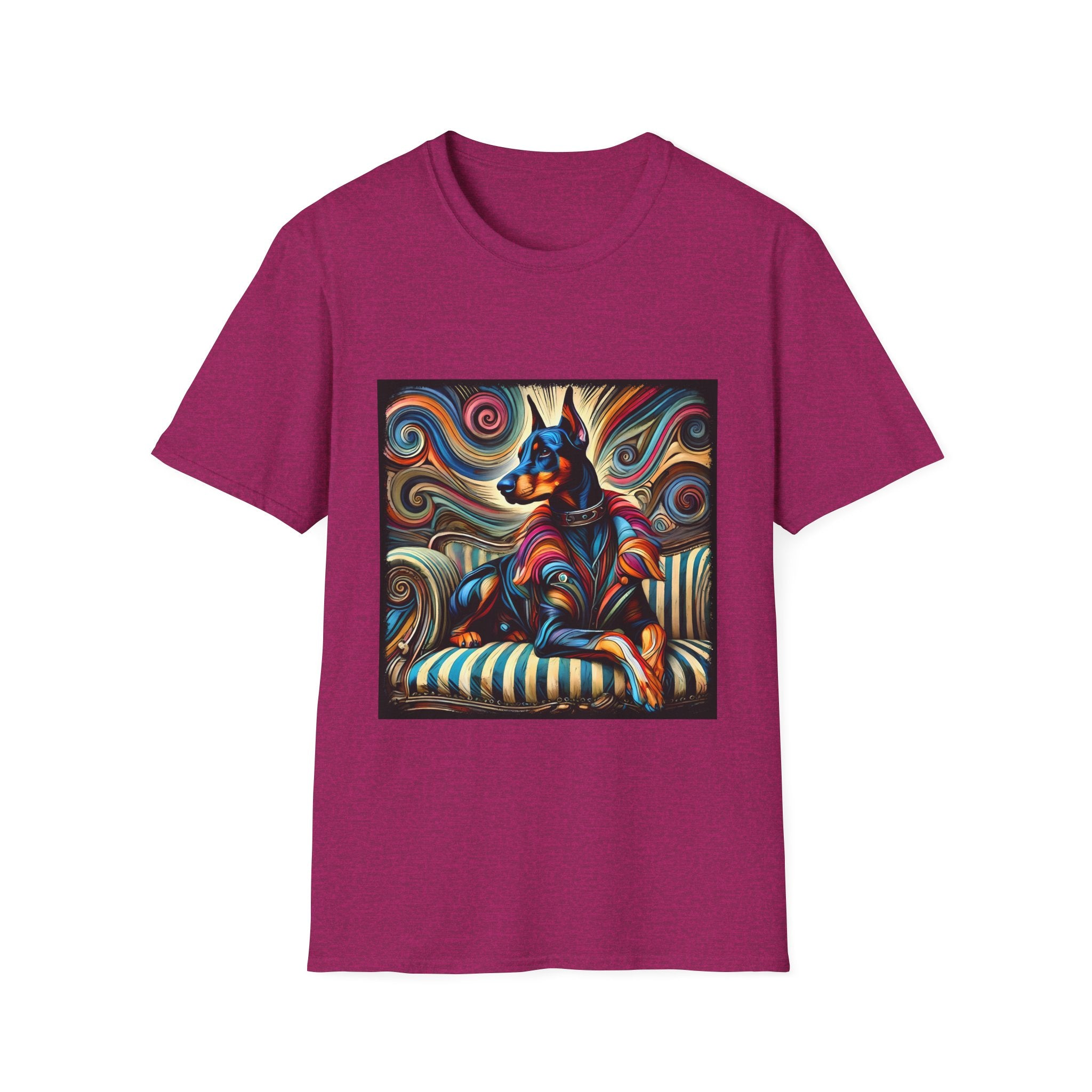 Doberman Pinscher Vivid Rebel | Unisex Dog T-Shirt