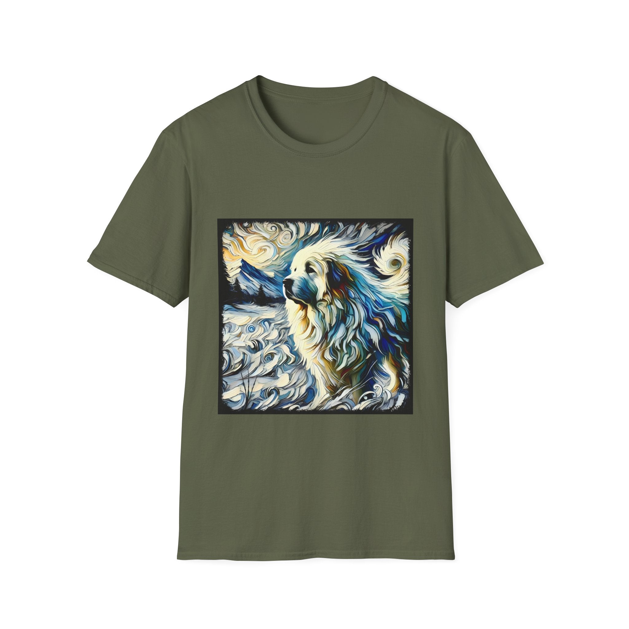 Great Pyrenees Snow Swirl | Unisex Dog T-Shirt