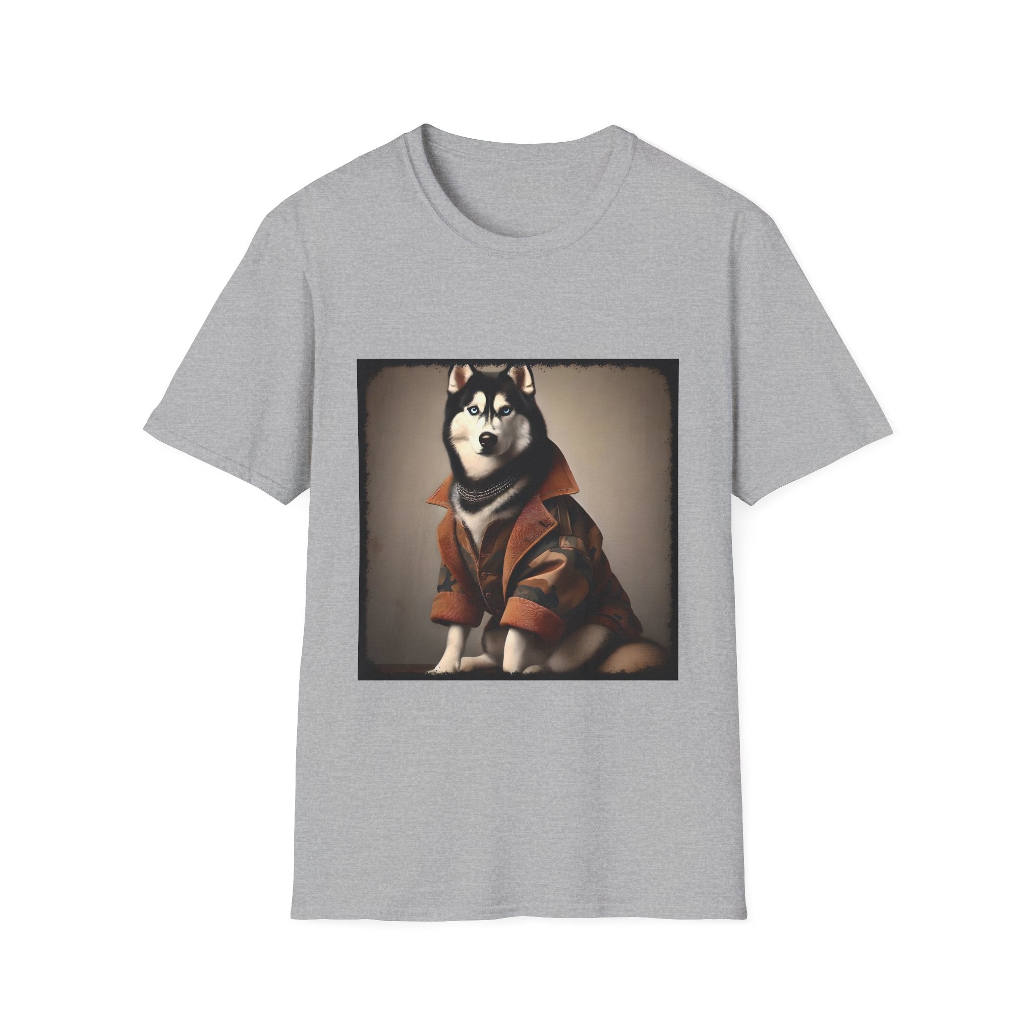 Siberian Husky Camo Cutie | Unisex Dog T-Shirt