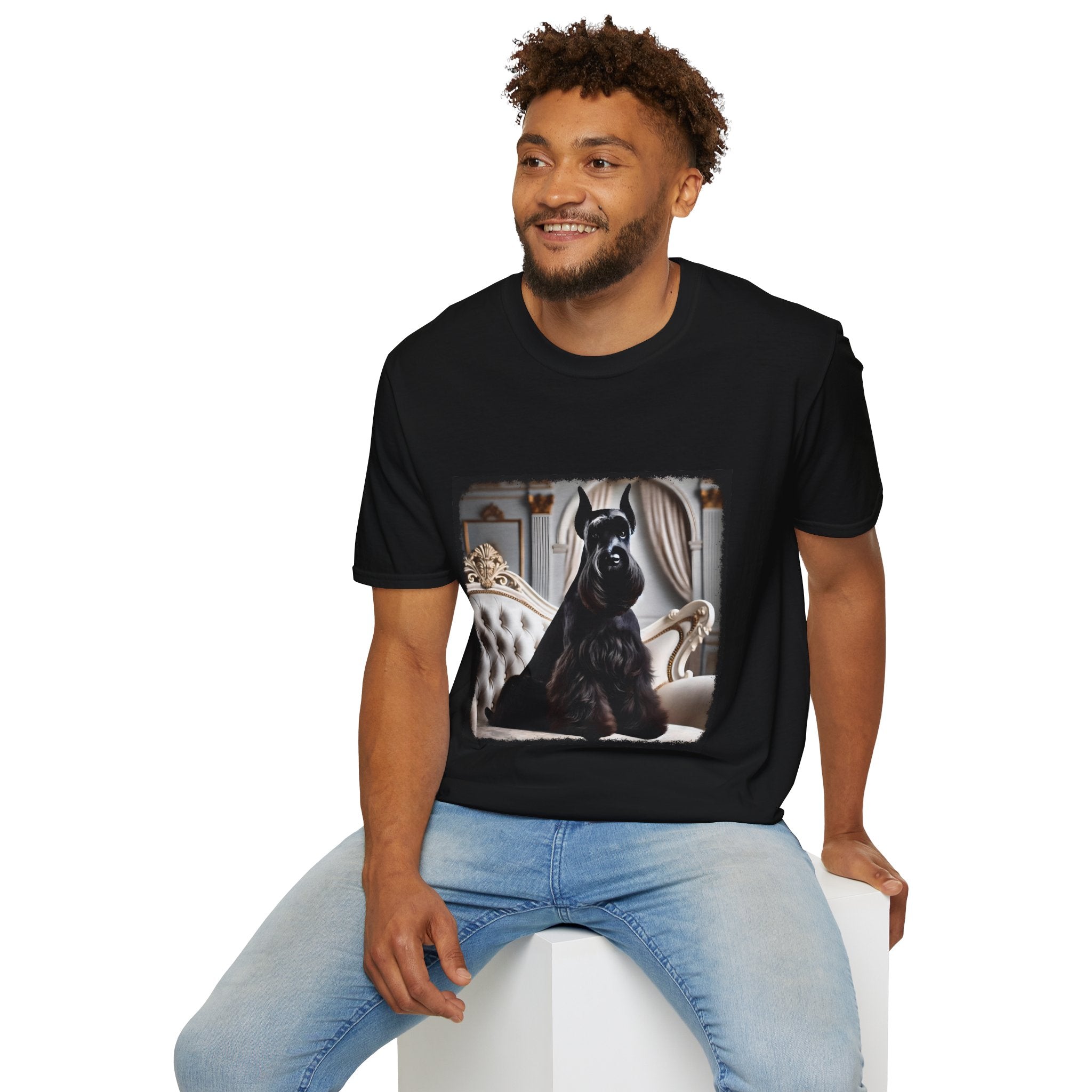Schnauzer Posh Pose | Unisex Dog T-Shirt