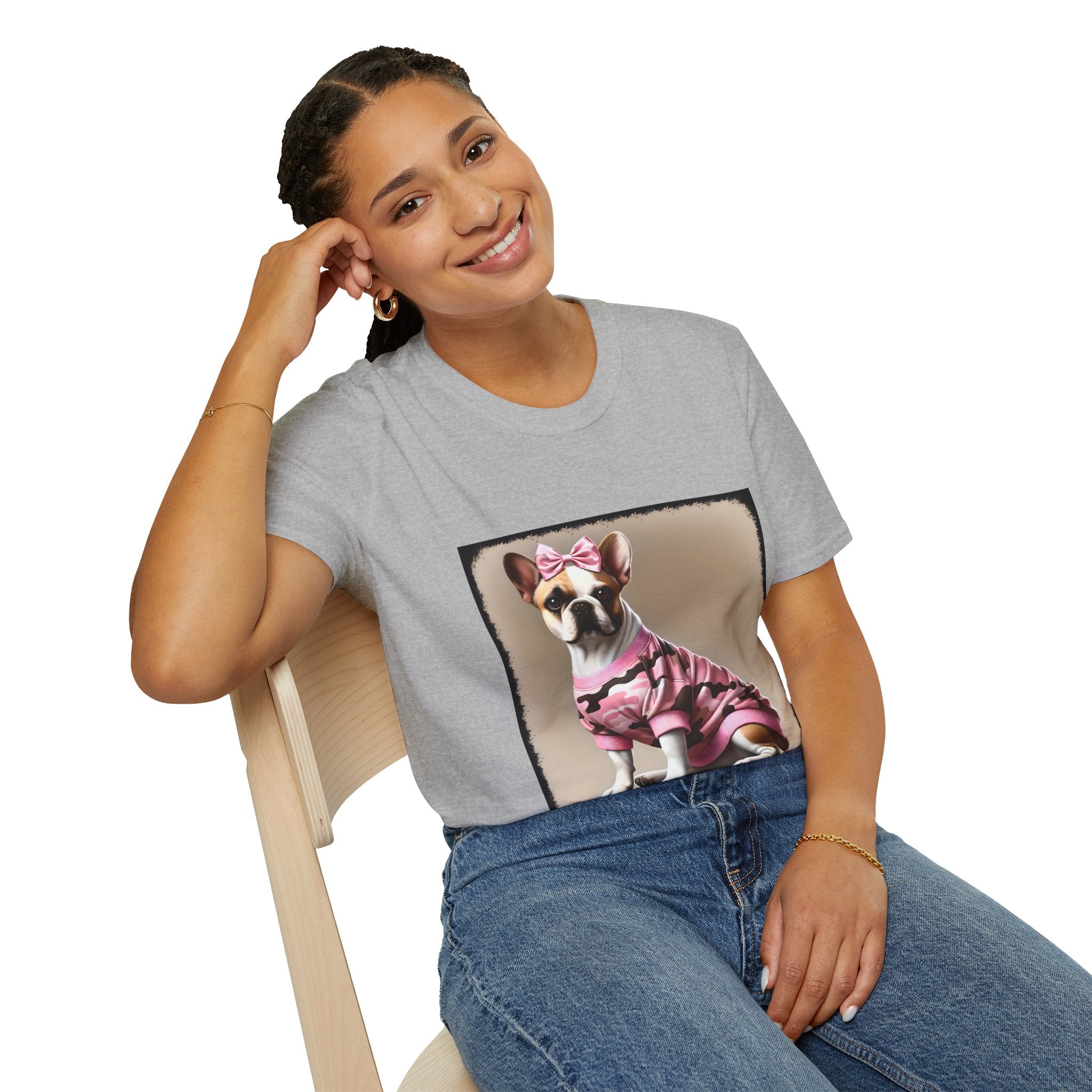 French Bulldog Camo Chic | Unisex Dog T-Shirt