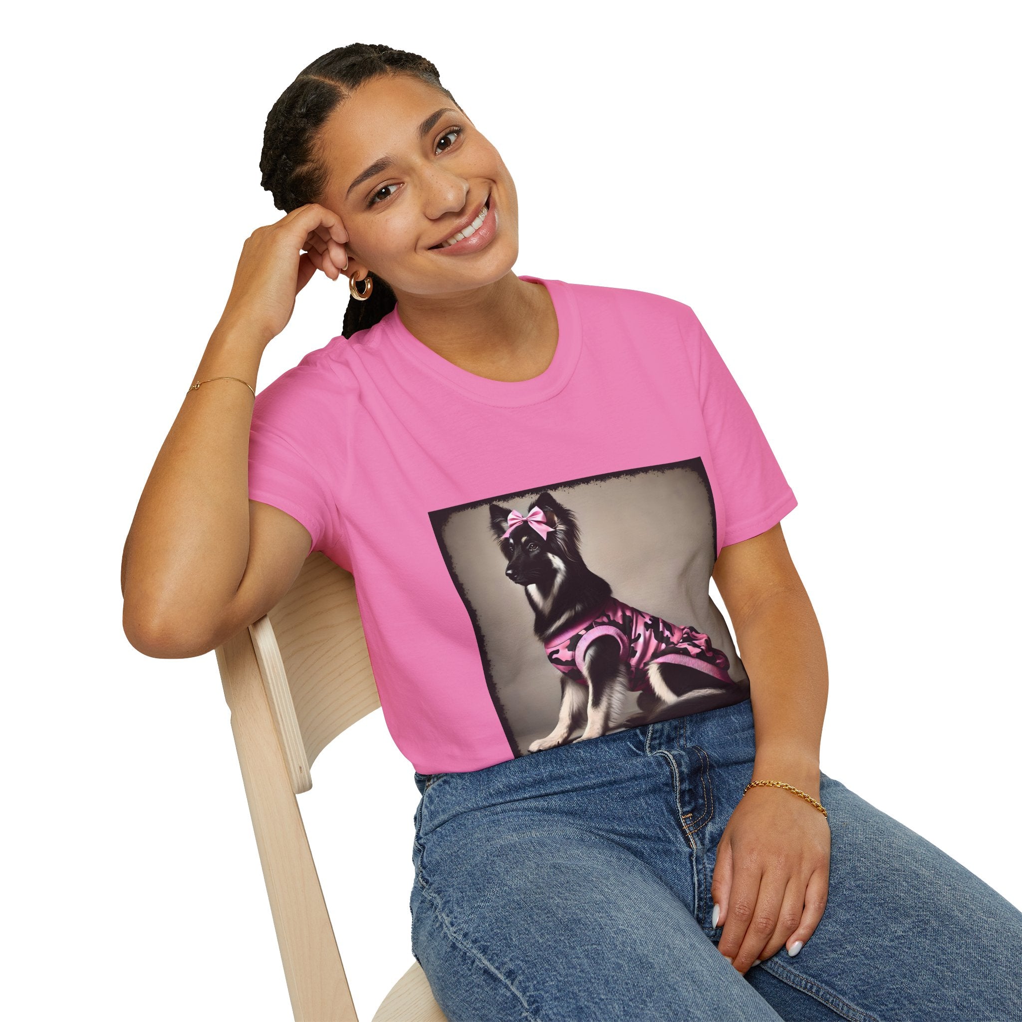 German Shepherd Pink Camo Cutie | Unisex Dog T-Shirt