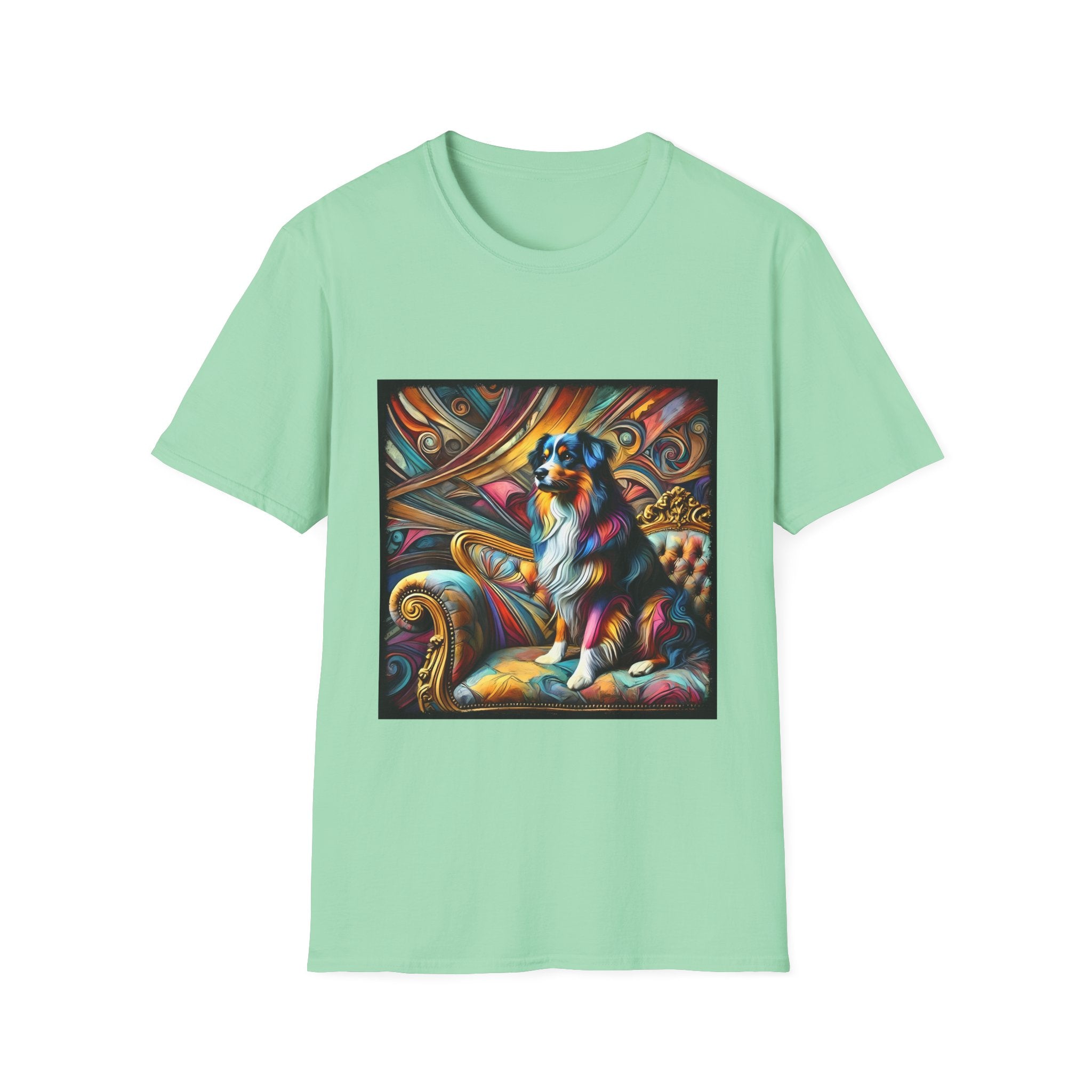 Australian Shepherd Vivd Swirl | Unisex Dog T-Shirt