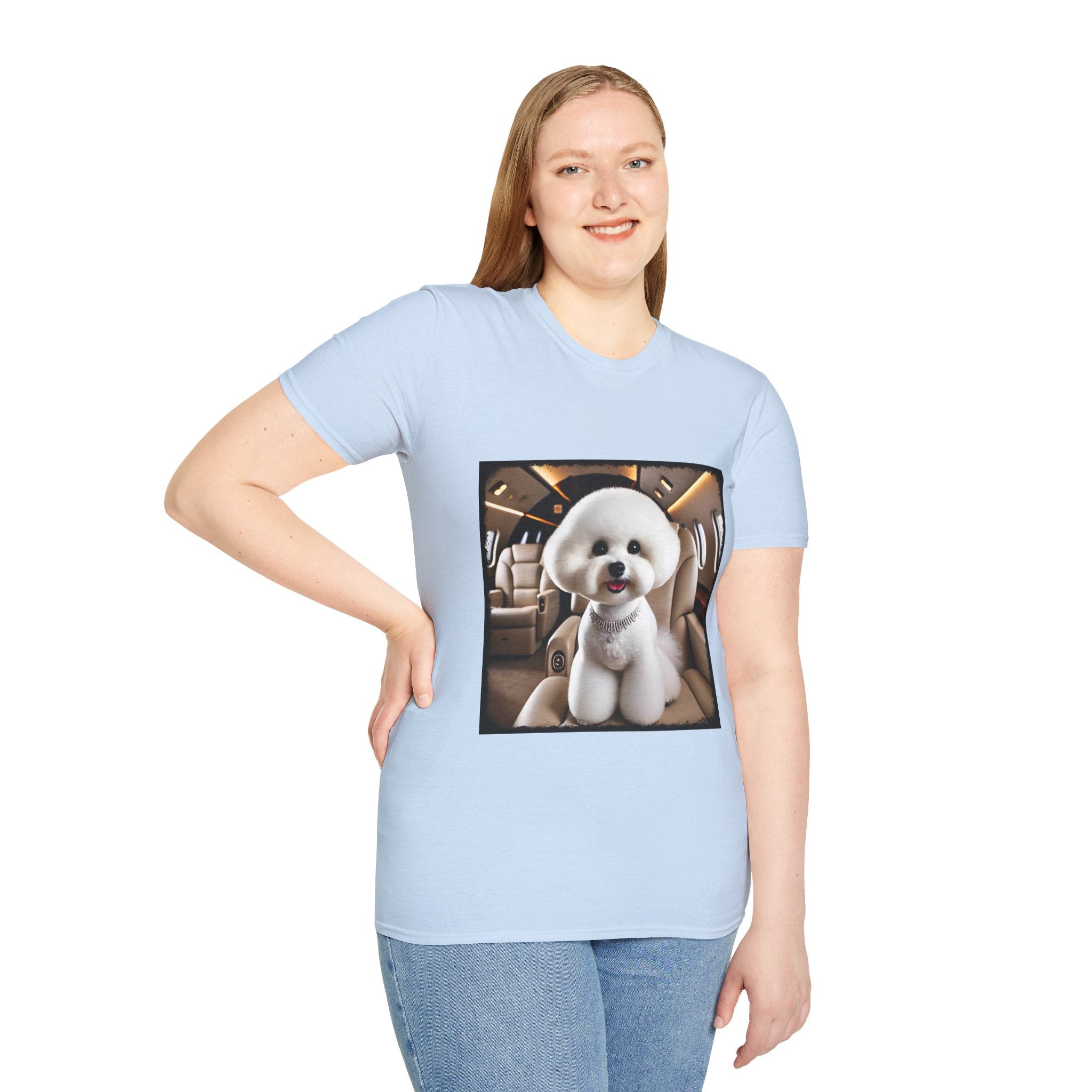 Bichon Frise Friendly Flier | Unisex Dog T-Shirt