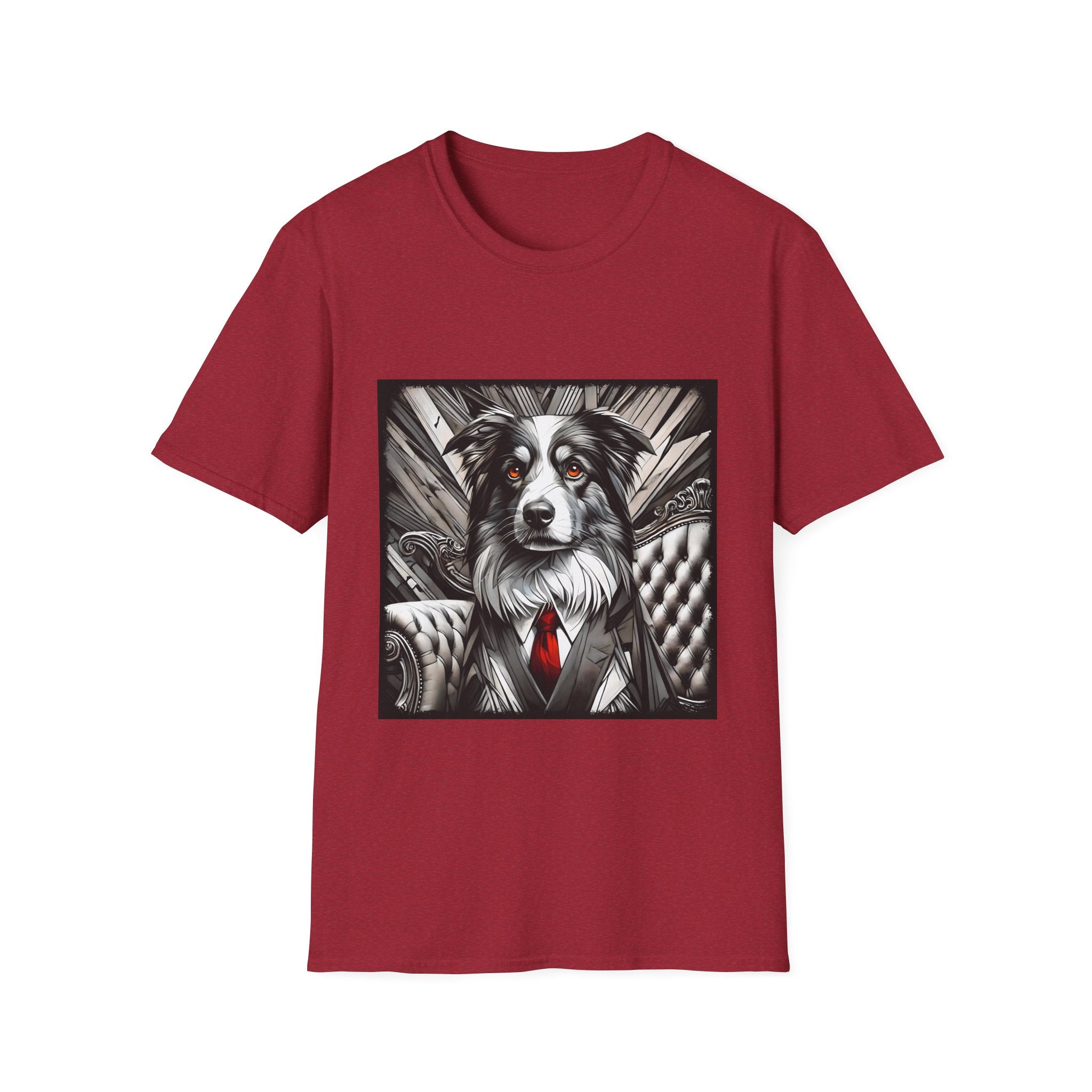 Australian Shepherd B&W Bold Eyes | Unisex Dog T-Shirt